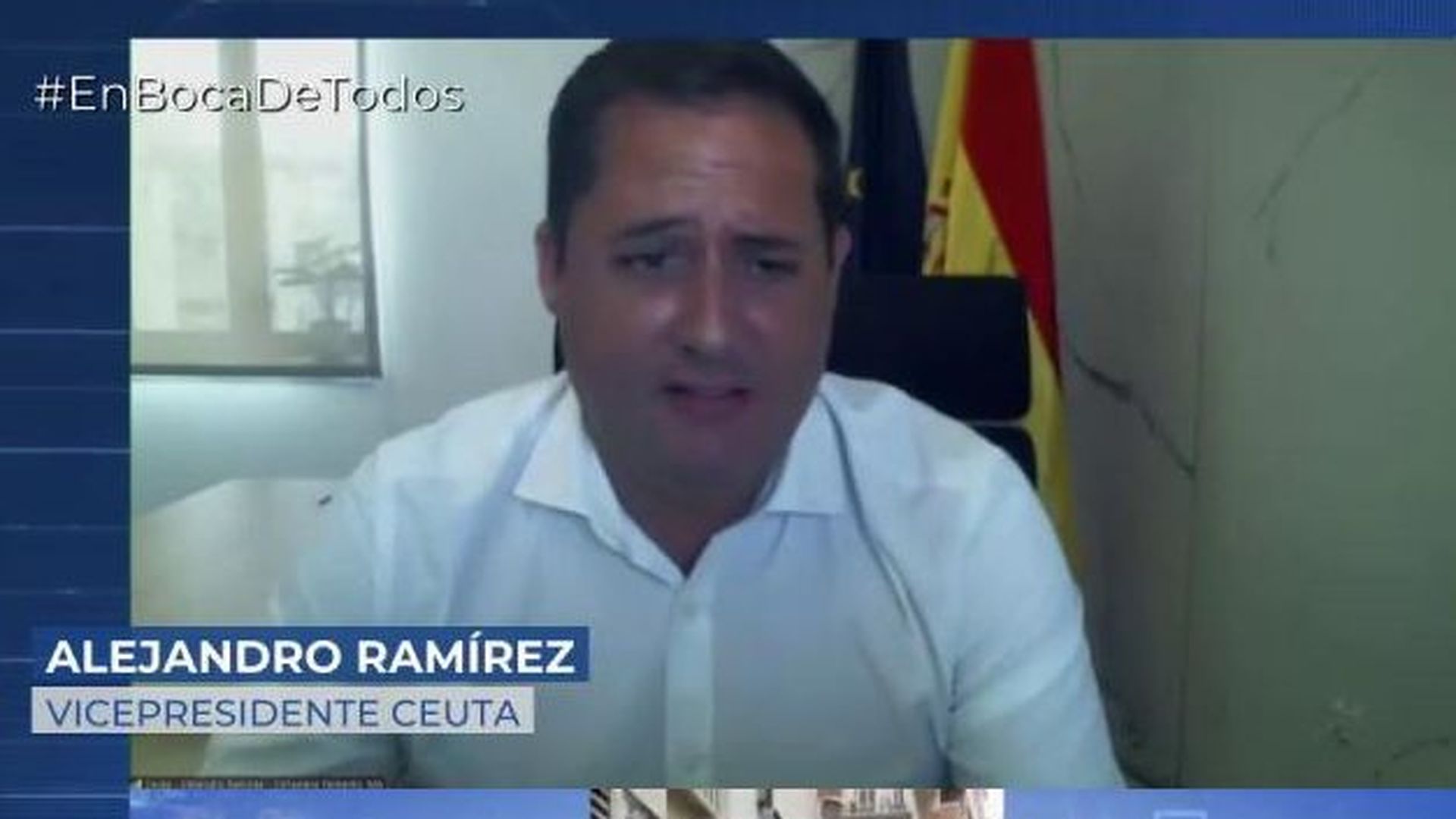 Alejandro Ramírez, vicepresidente de Ceuta: “Normalidad, ninguna”