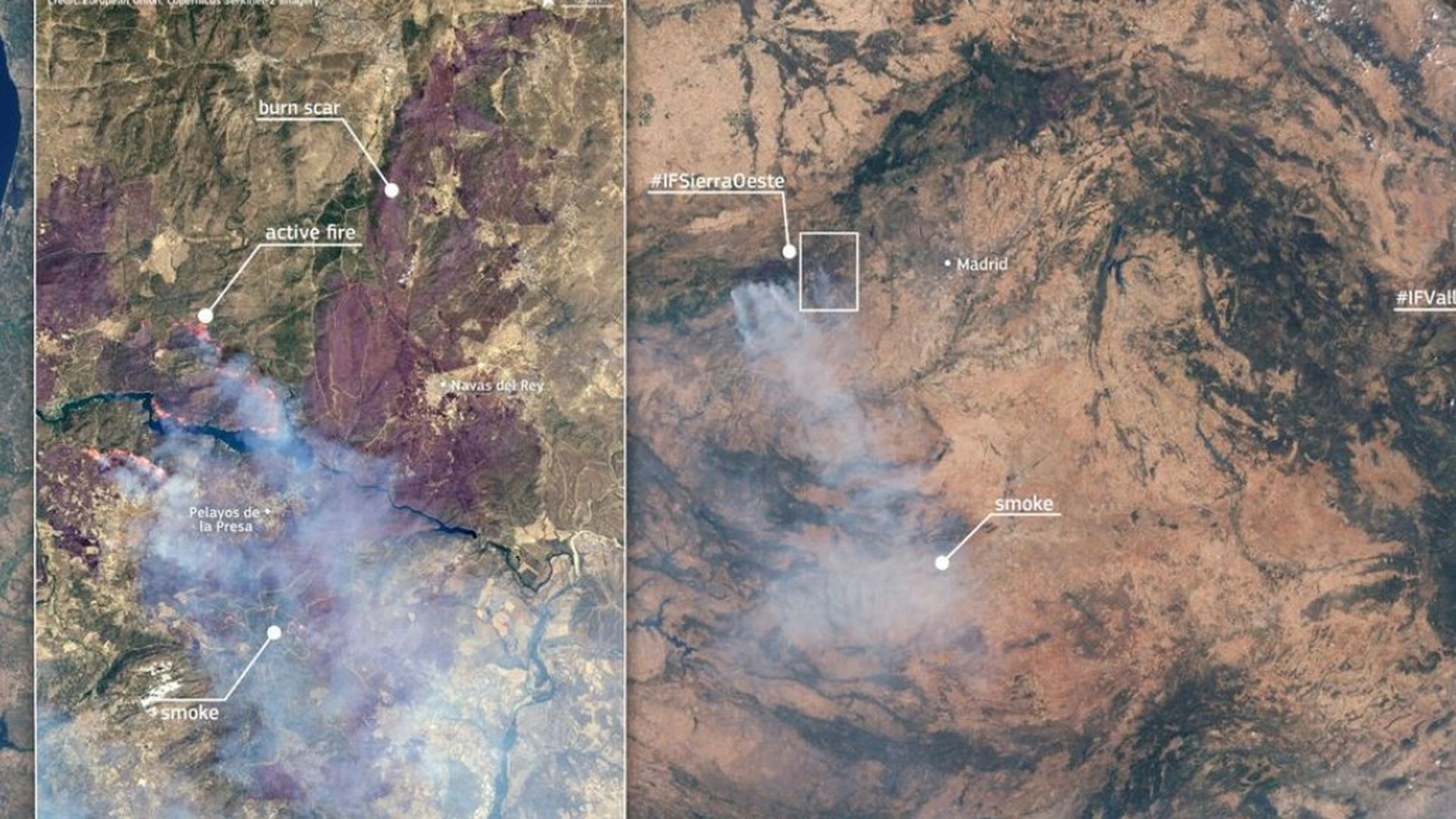 El satélite Landsat 9 de la NASA capta un escalofriante cambio en el mapa de España