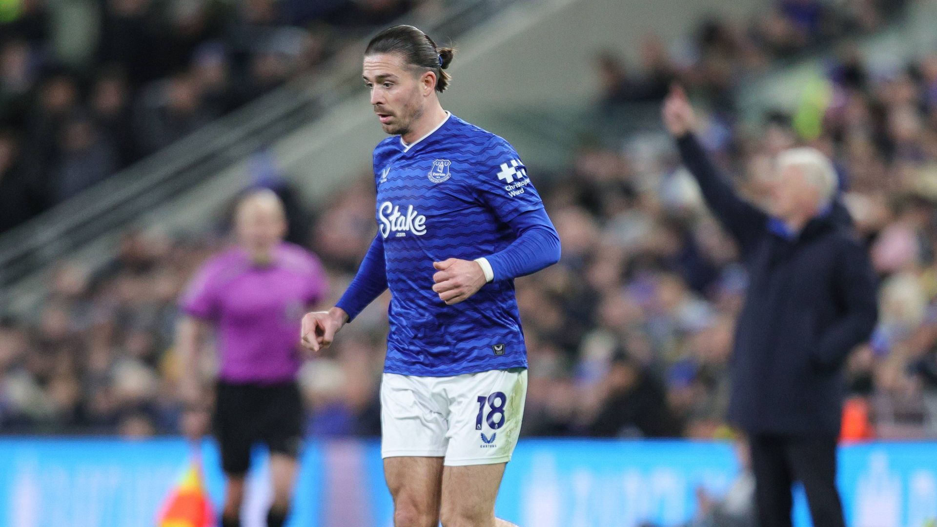 Jack Grealish, con el Everton. Jack Grealish, con el Everton.