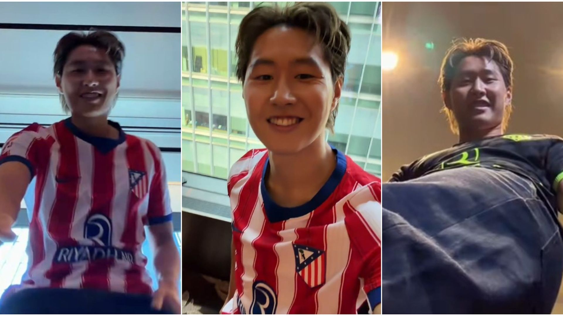 Kang In Lee en un vídeo para redes sociales del Atlético de Madrid Kang In Lee en un vídeo para redes sociales del Atlético de Madrid