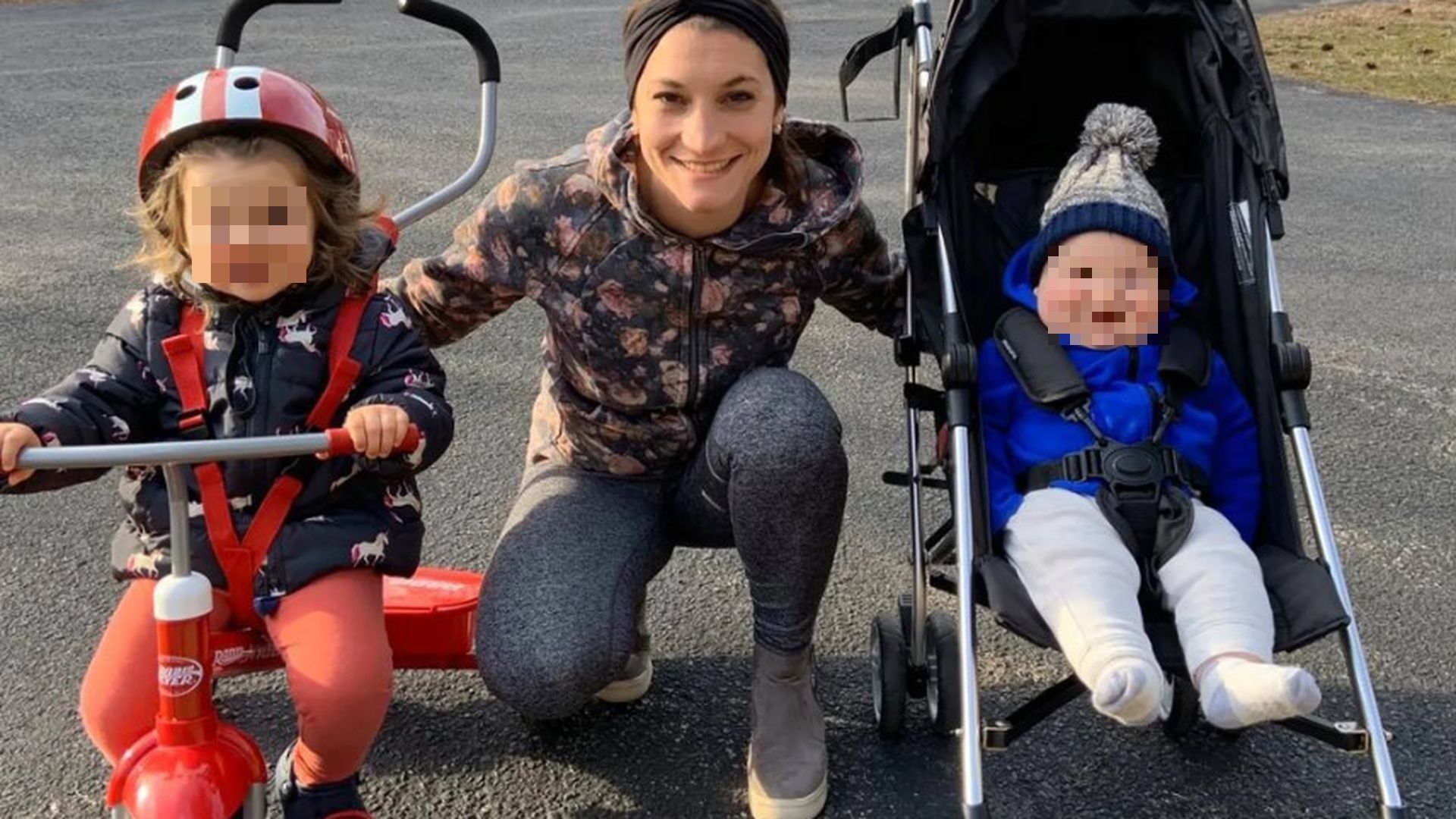 Lindsay junto a sus hijos Lindsay junto a sus hijos