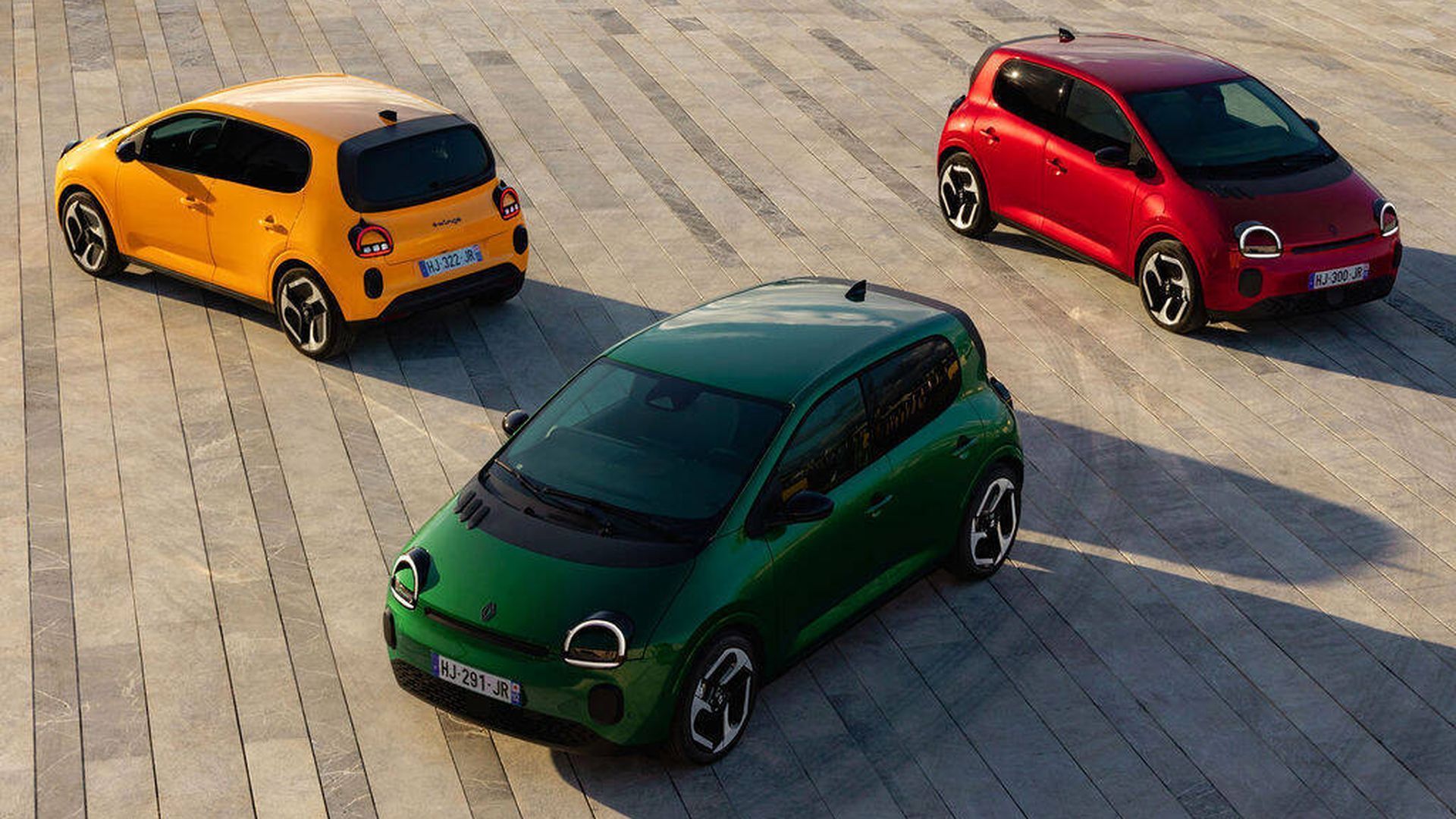 Renault Twingo E-Tech eléctrico y tres de sus colores Renault Twingo E-Tech eléctrico y tres de sus colores