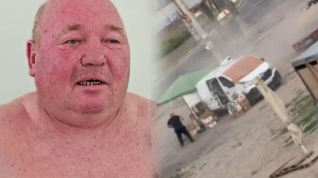 Un dron suicida ruso persigue y explota sobre un frutero en Jersón, Ucrania