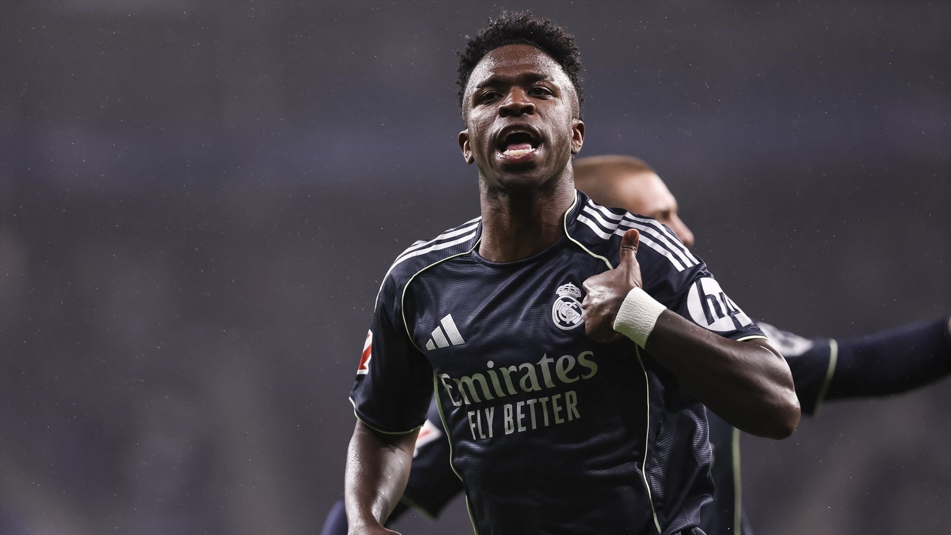 Vinicius celebra un gol con el Real Madrid Vinicius celebra un gol con el Real Madrid