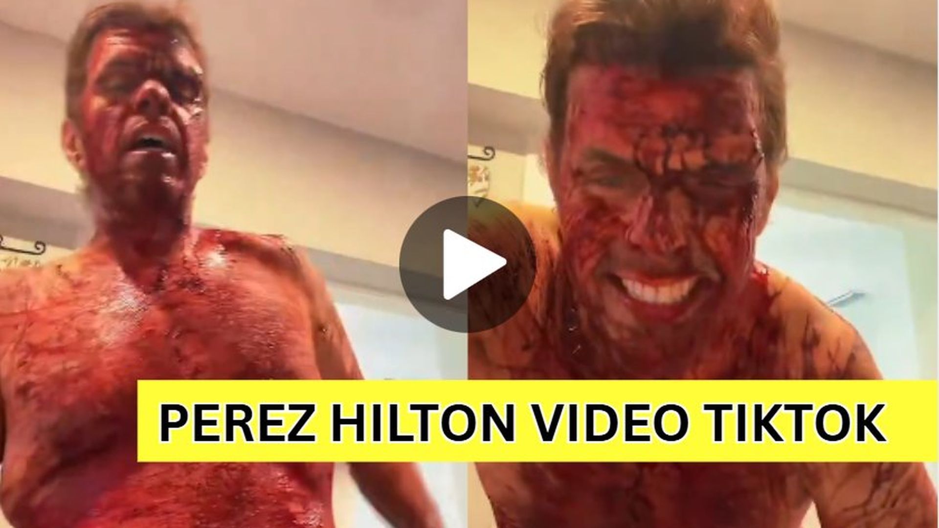 Capturas de pantalla del vídeo de Perez Hilton