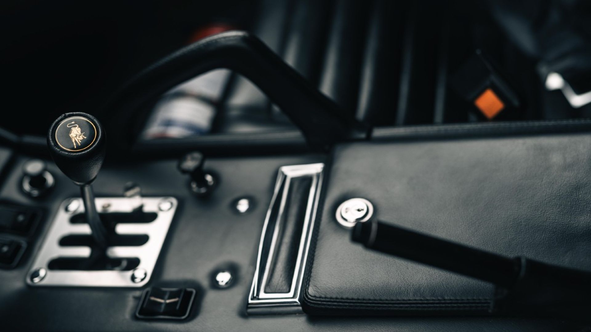 Detalle interior del Lamborghini Miura SV