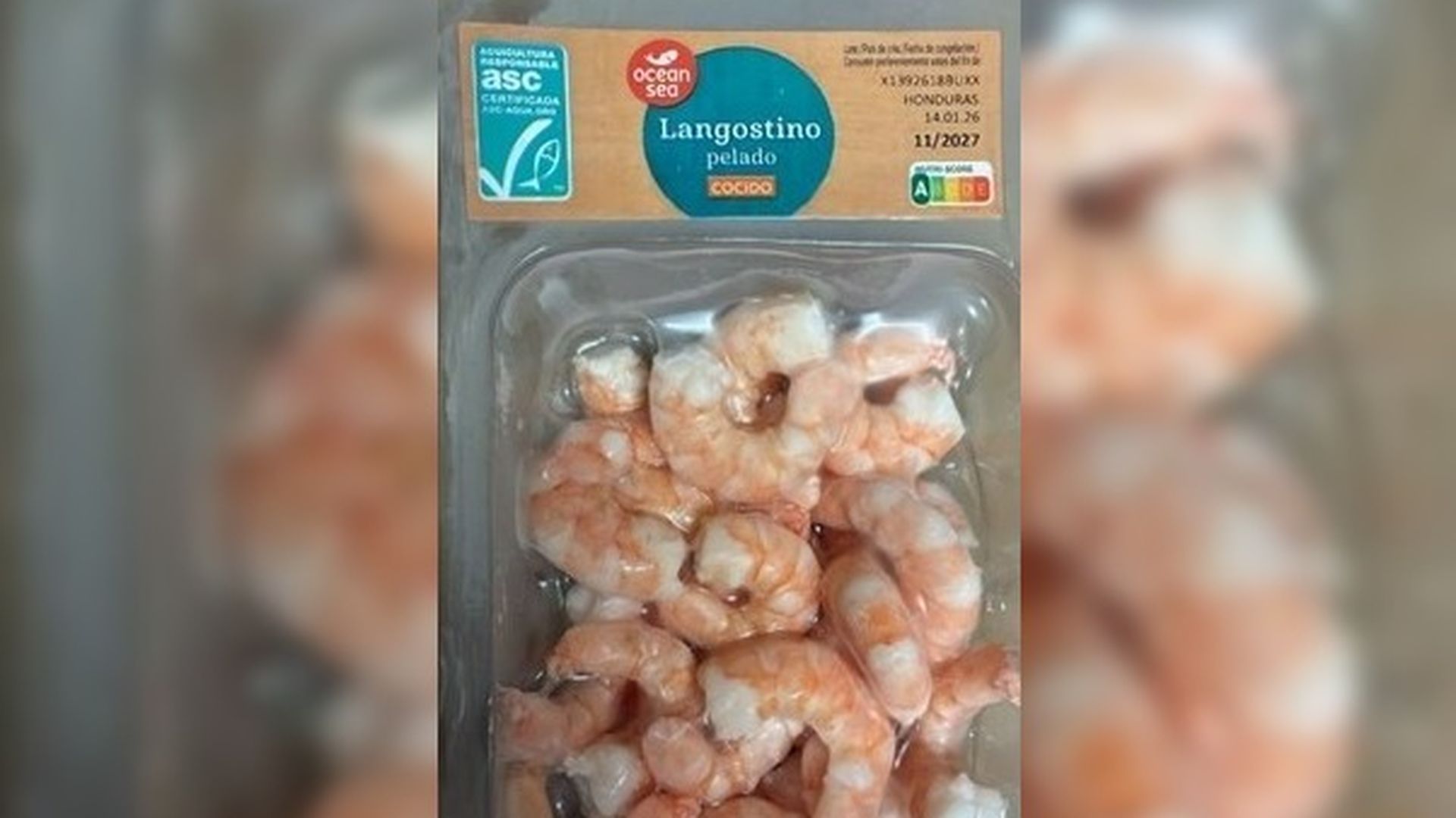 Detectan salmonella en un lote de langostino pelado cocido Detectan salmonella en un lote de langostino pelado cocido