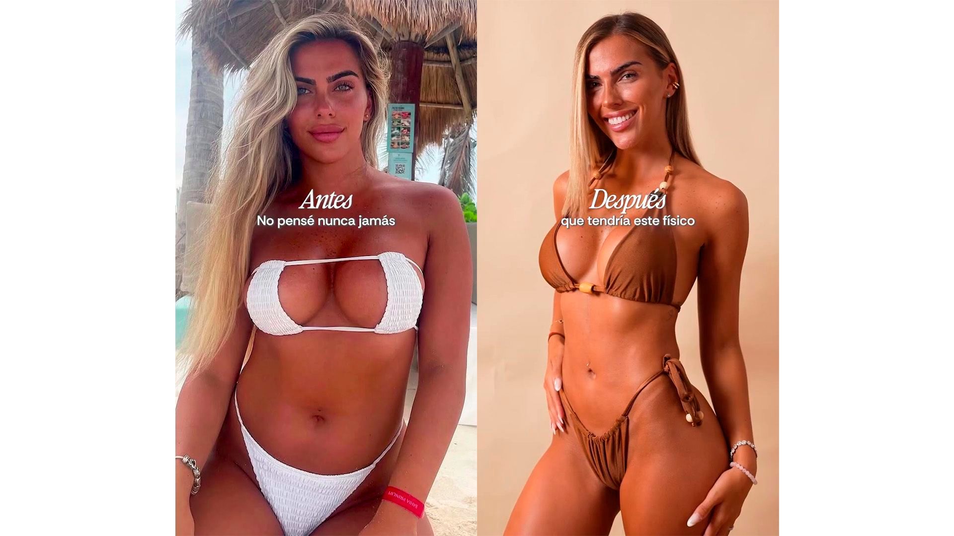 El antes y después de Erika Portillo