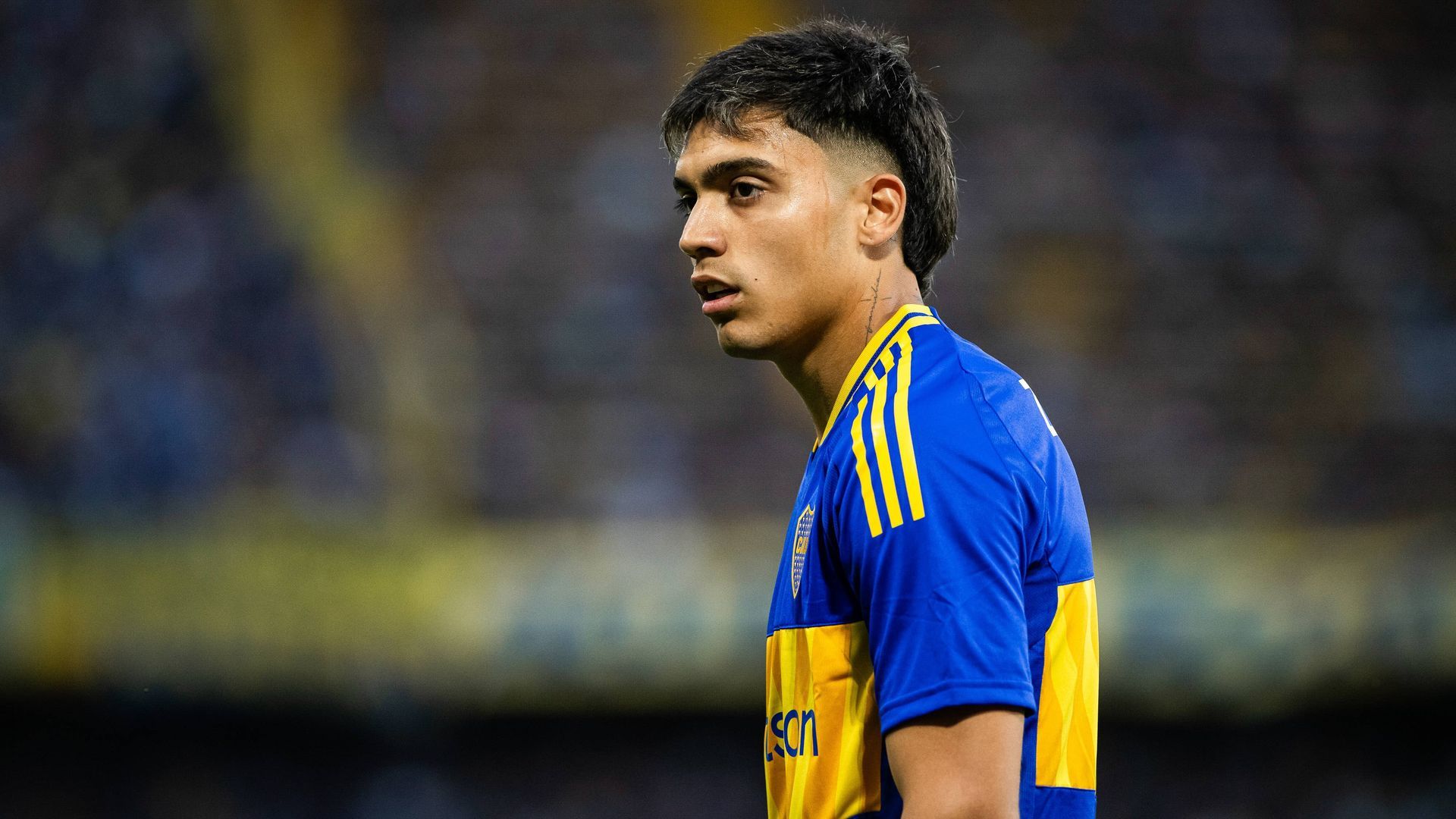 Exequiel Zeballos, durante un partido con Boca Junior.s Exequiel Zeballos, durante un partido con Boca Junior.s