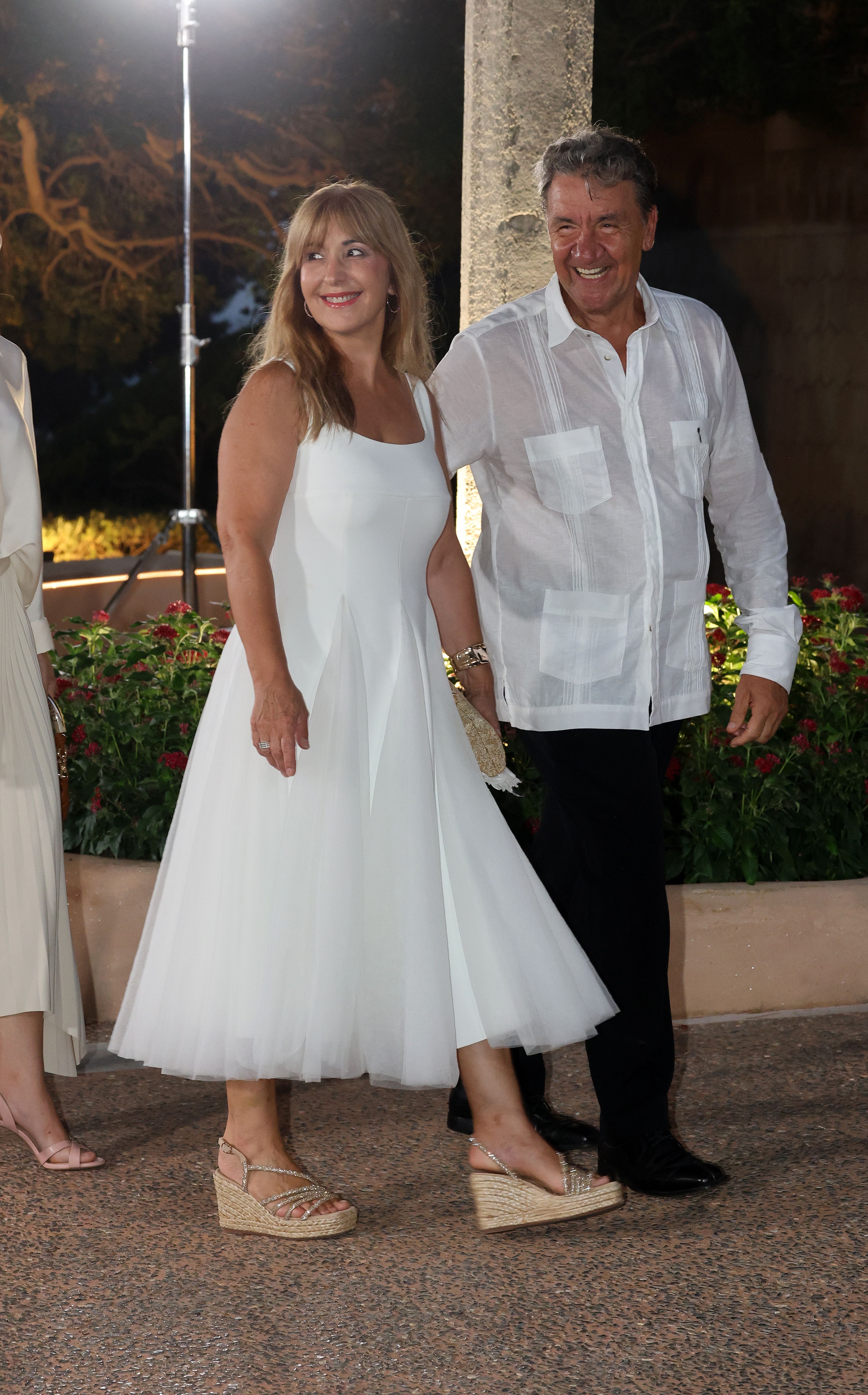 Francis Lorenzo, en la recepción de la familia real en el Palacio de Marivent