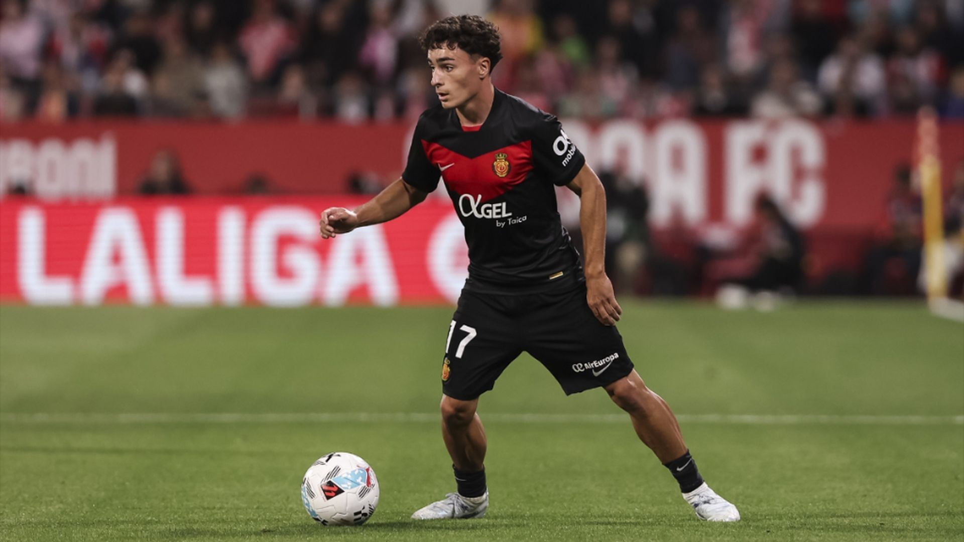 Jan Virgili, con el RCD Mallorca Jan Virgili, con el RCD Mallorca