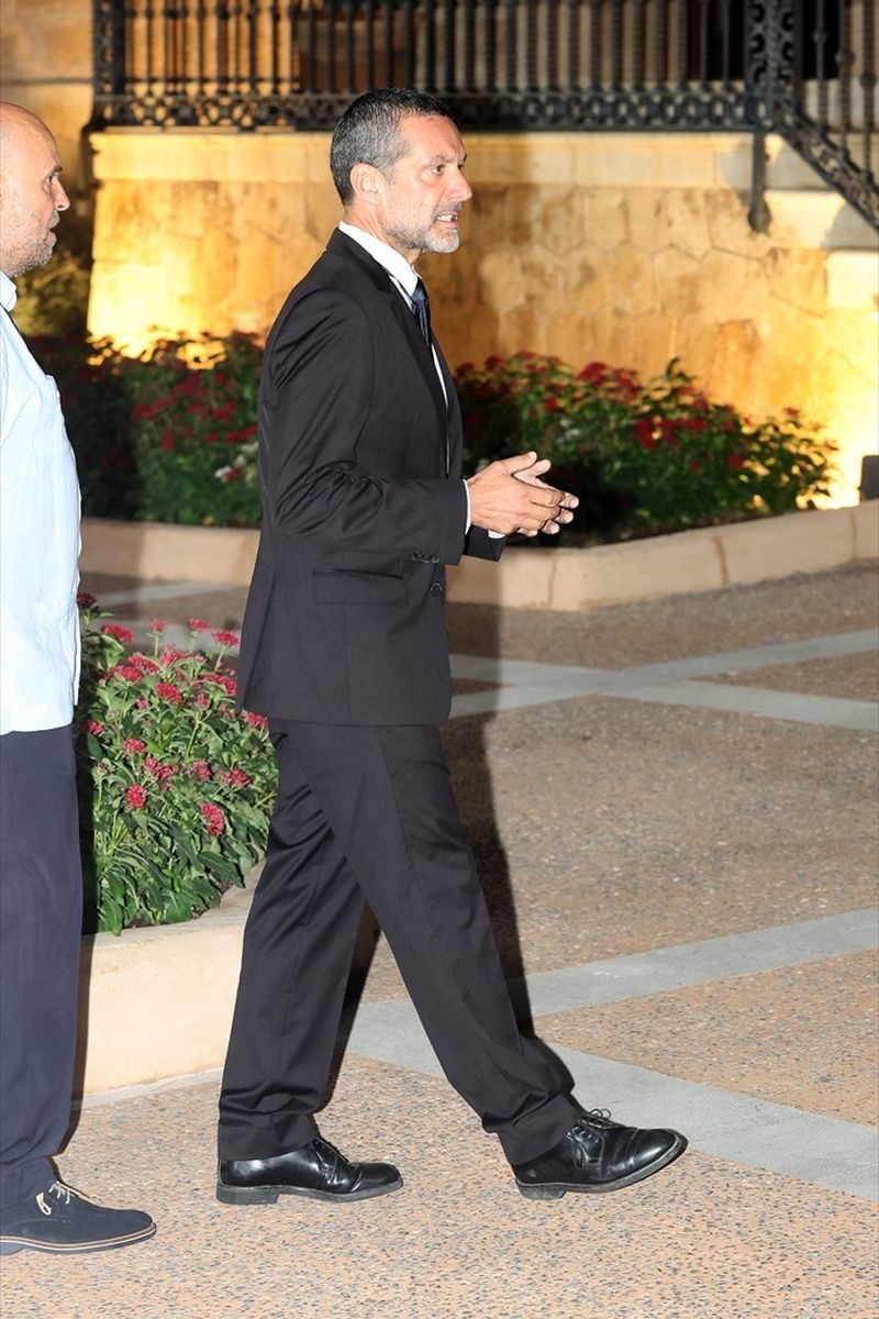 Jaume Anglada, durante la recepción en el Palacio de Marivent