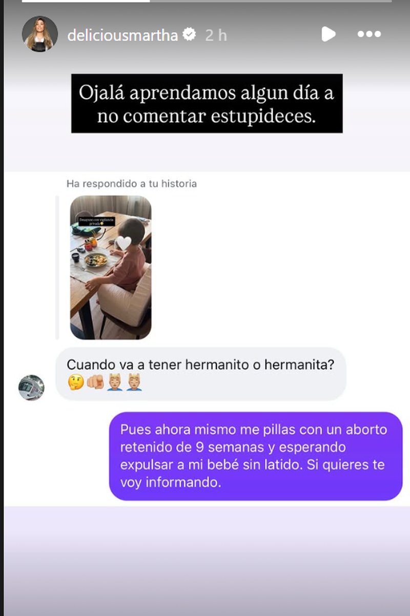 Marta Sanahuja revelaba así su aborto