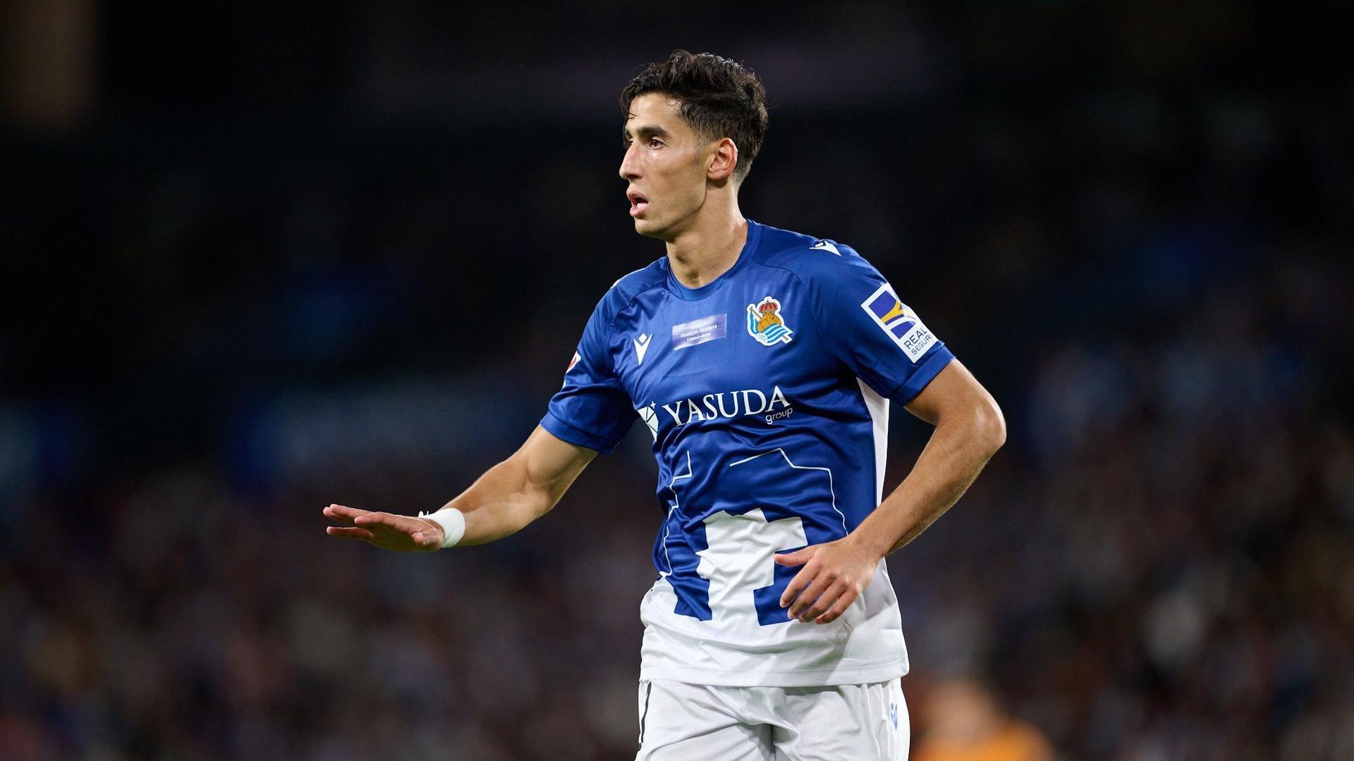 Nayef Aguerd con la Real Sociedad Nayef Aguerd con la Real Sociedad