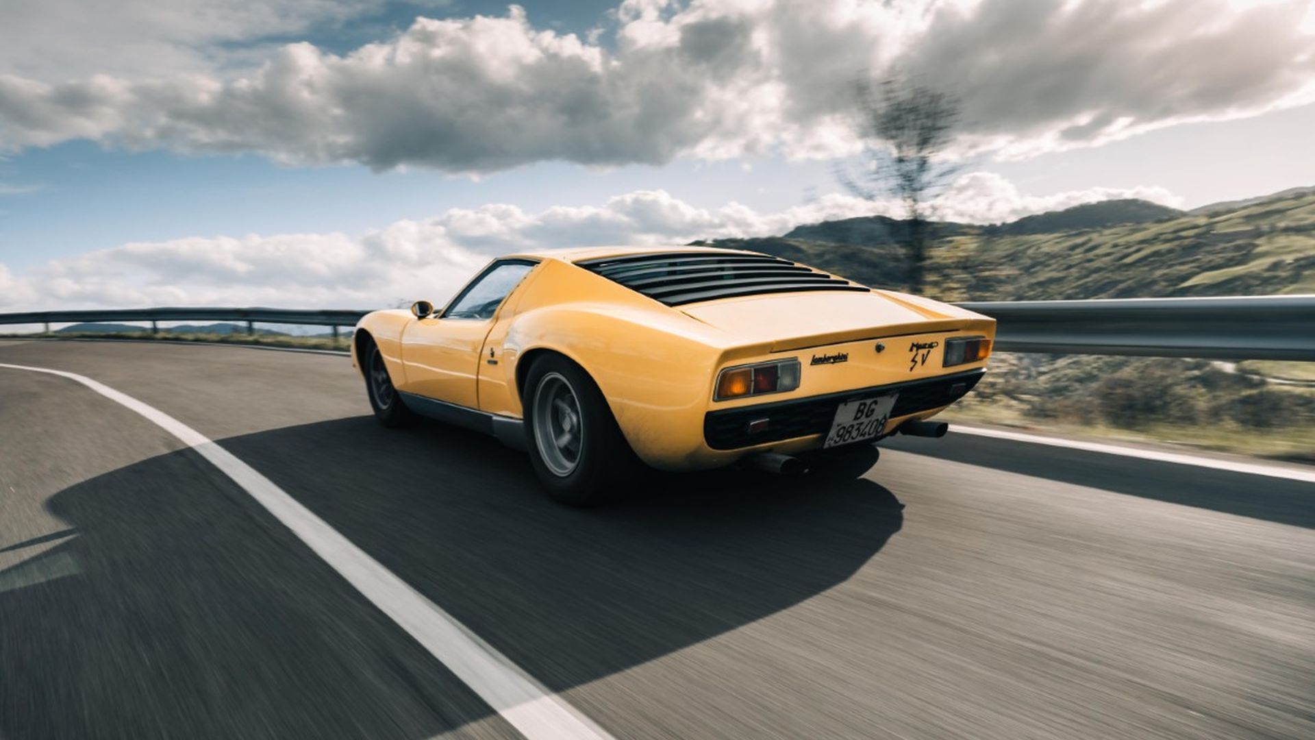 Parte trasera del Lamborghini Miura SV