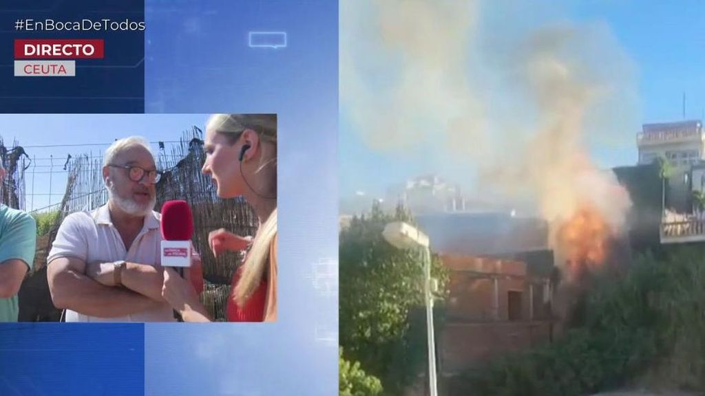 Se desata un incendio en una vivienda okupada por inmigrantes irregulares en Ceuta