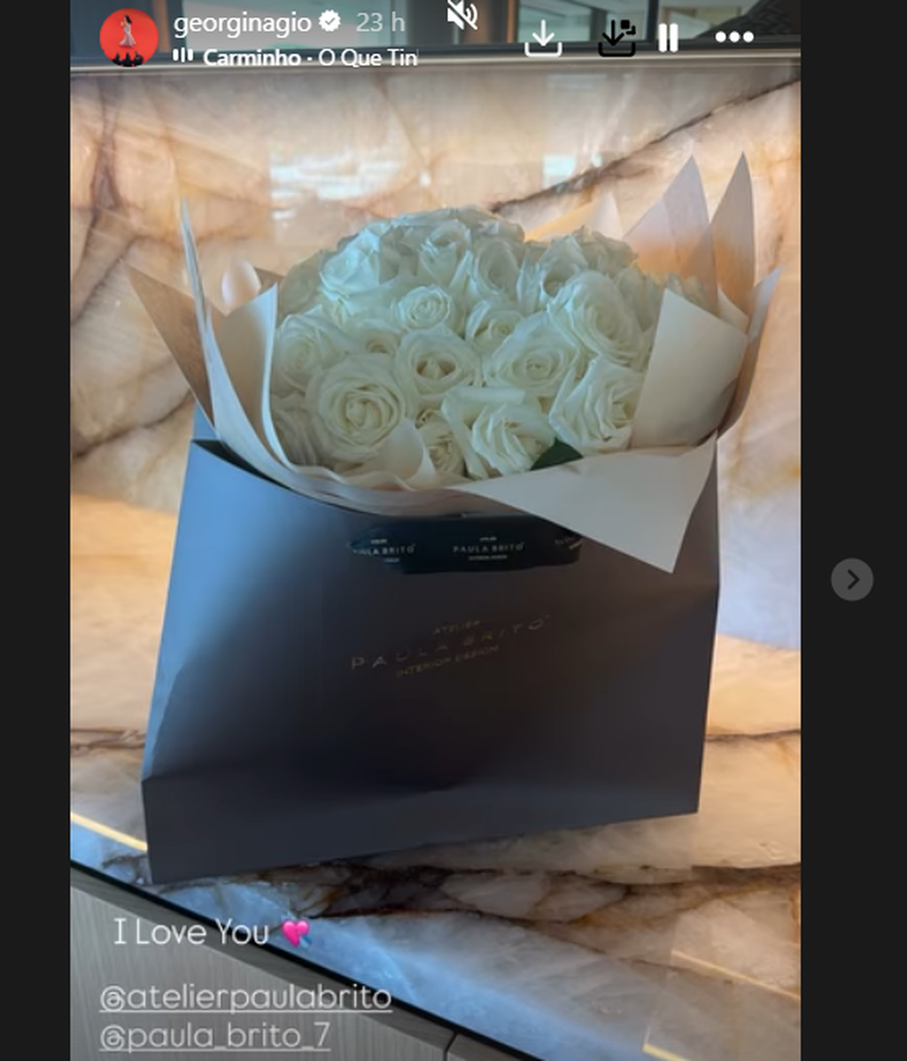 El ramo de flores que ha recibido Georgina