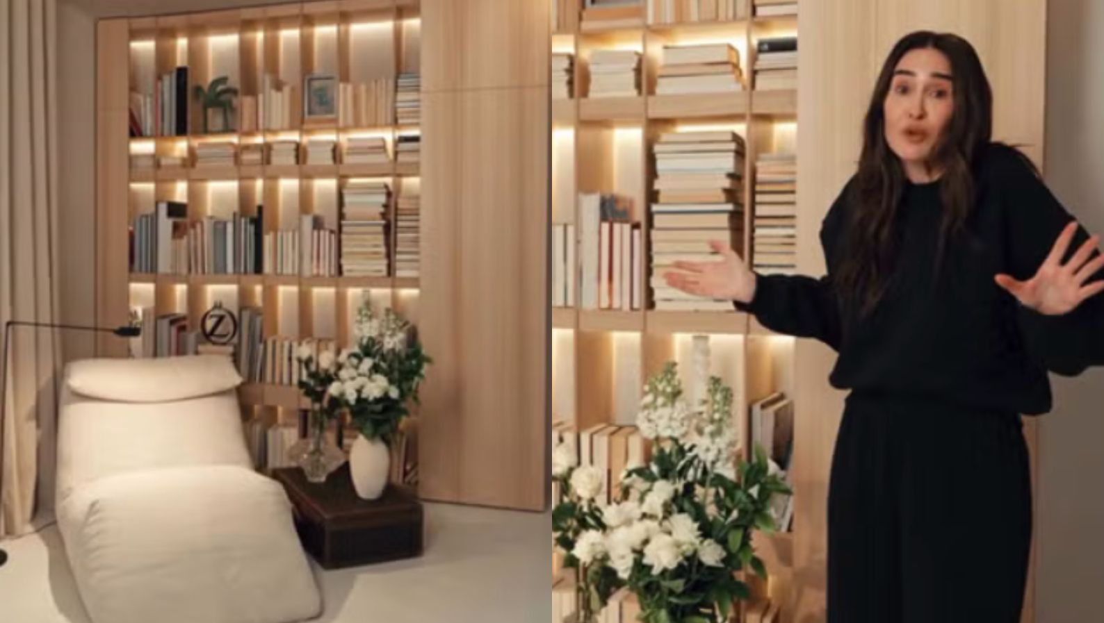 El rincón de lectura del salón de Vicky Martín Berrocal
