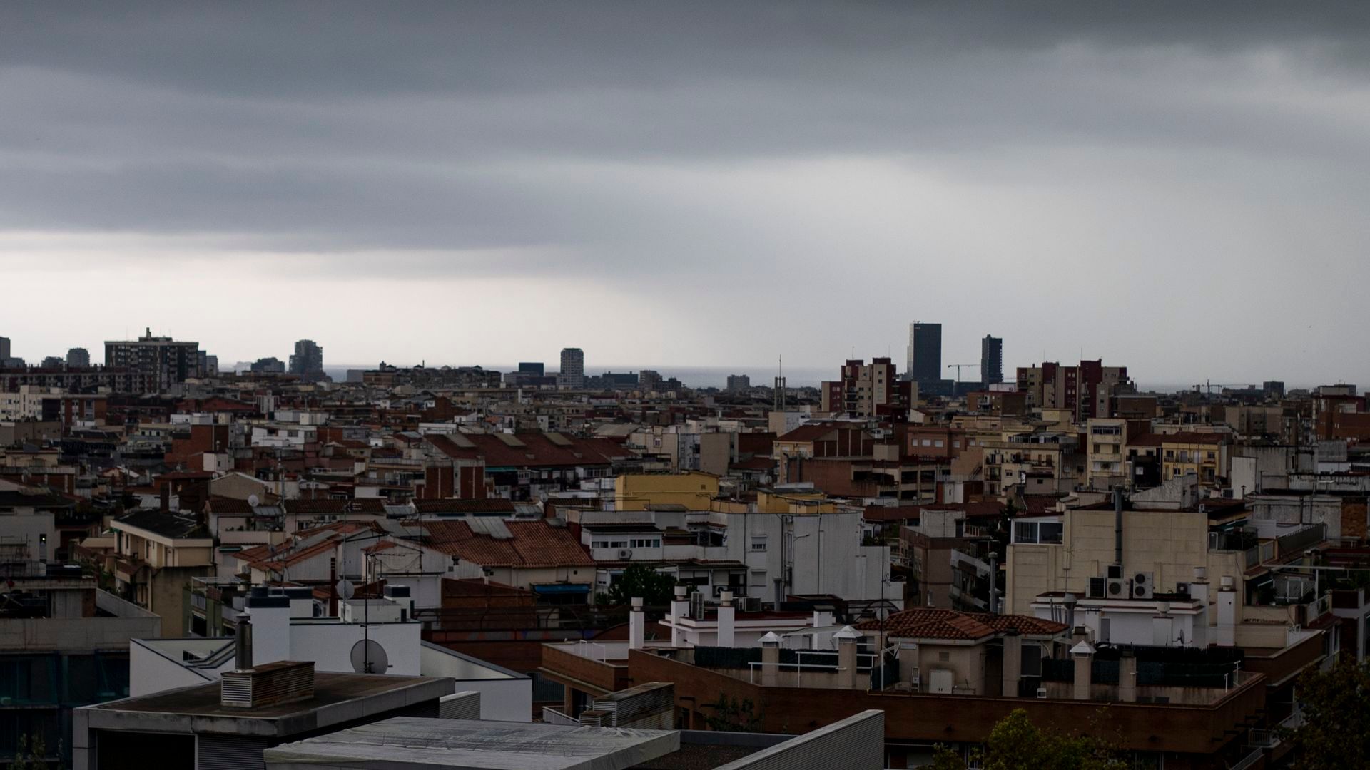 Imagen del cielo en Barcelona Imagen del cielo en Barcelona