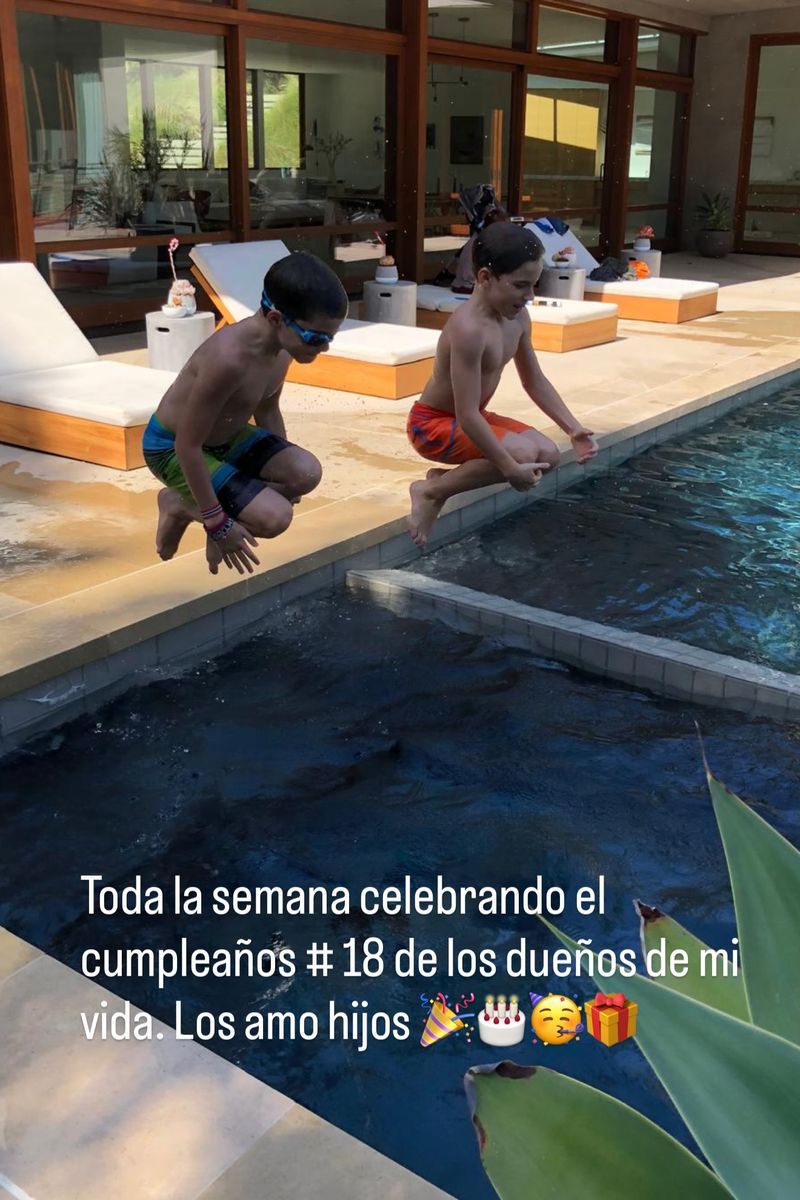 La felicitación de Ricky Martin a sus hijos mellizos, Matteo y Valentino, al cumplir 18 años
