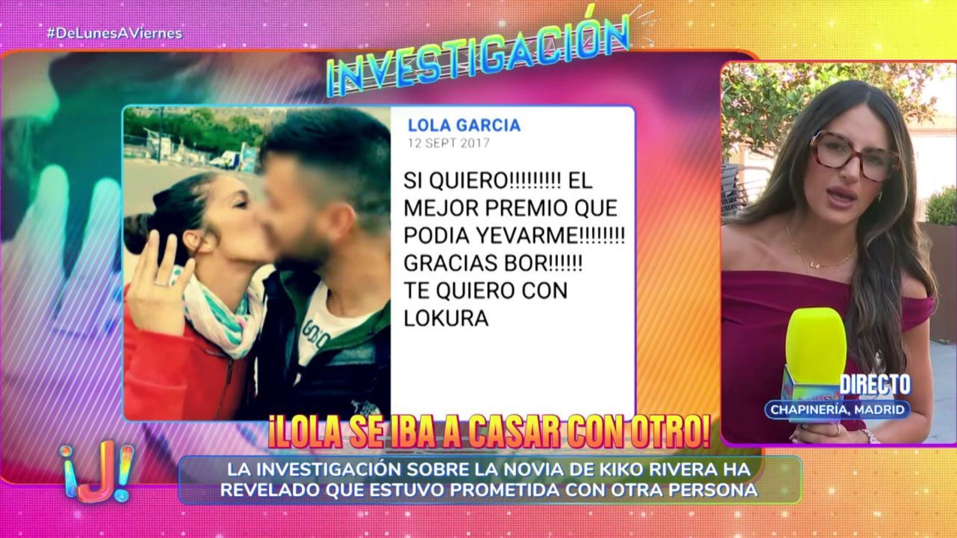 Lola, pareja de Kiko Rivera, ya estuvo prometida hace 9 años: "Esta relación se termina porque sucede algo turbulento"