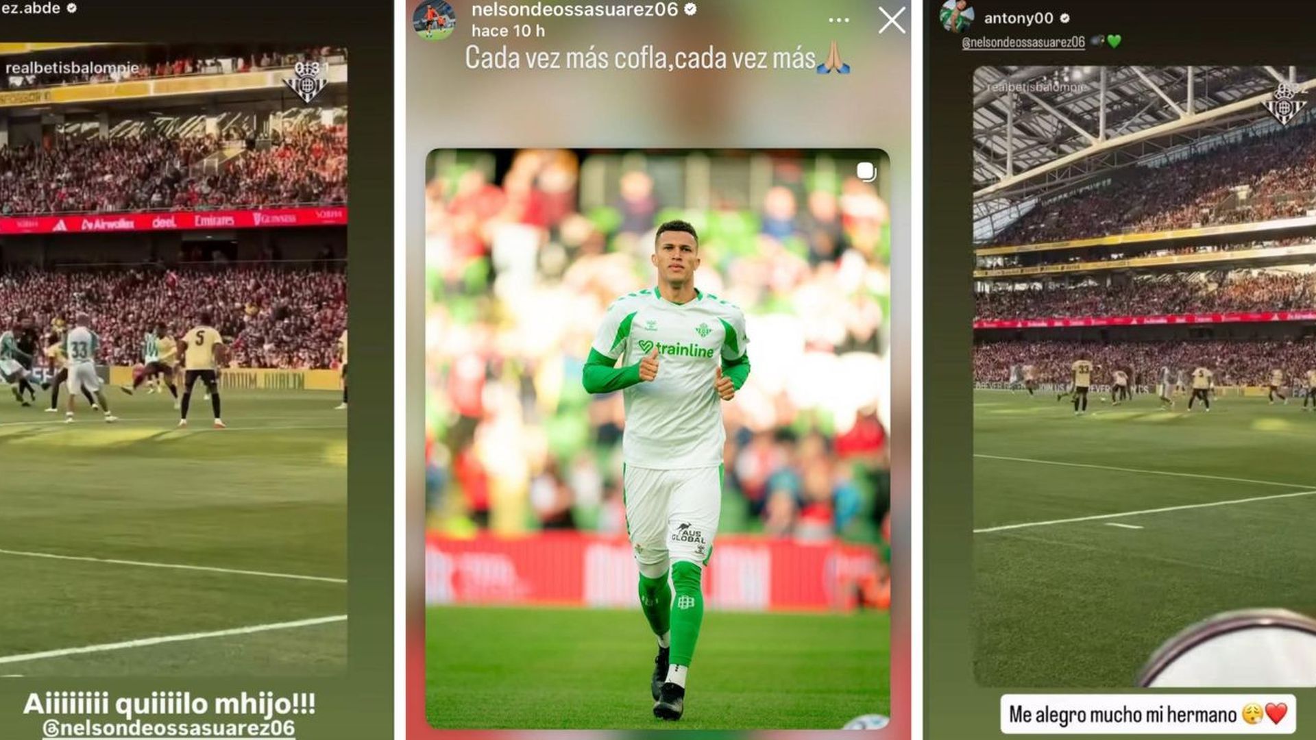 Los comentarios de Deossa en redes sociales y el apoyo de sus compañeros Los comentarios de Deossa en redes sociales y el apoyo de sus compañeros