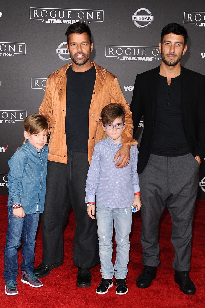 Matteo y Valentino están muy unidos a su padre y tienen buen trato con su exmarido, Jwan Yosef