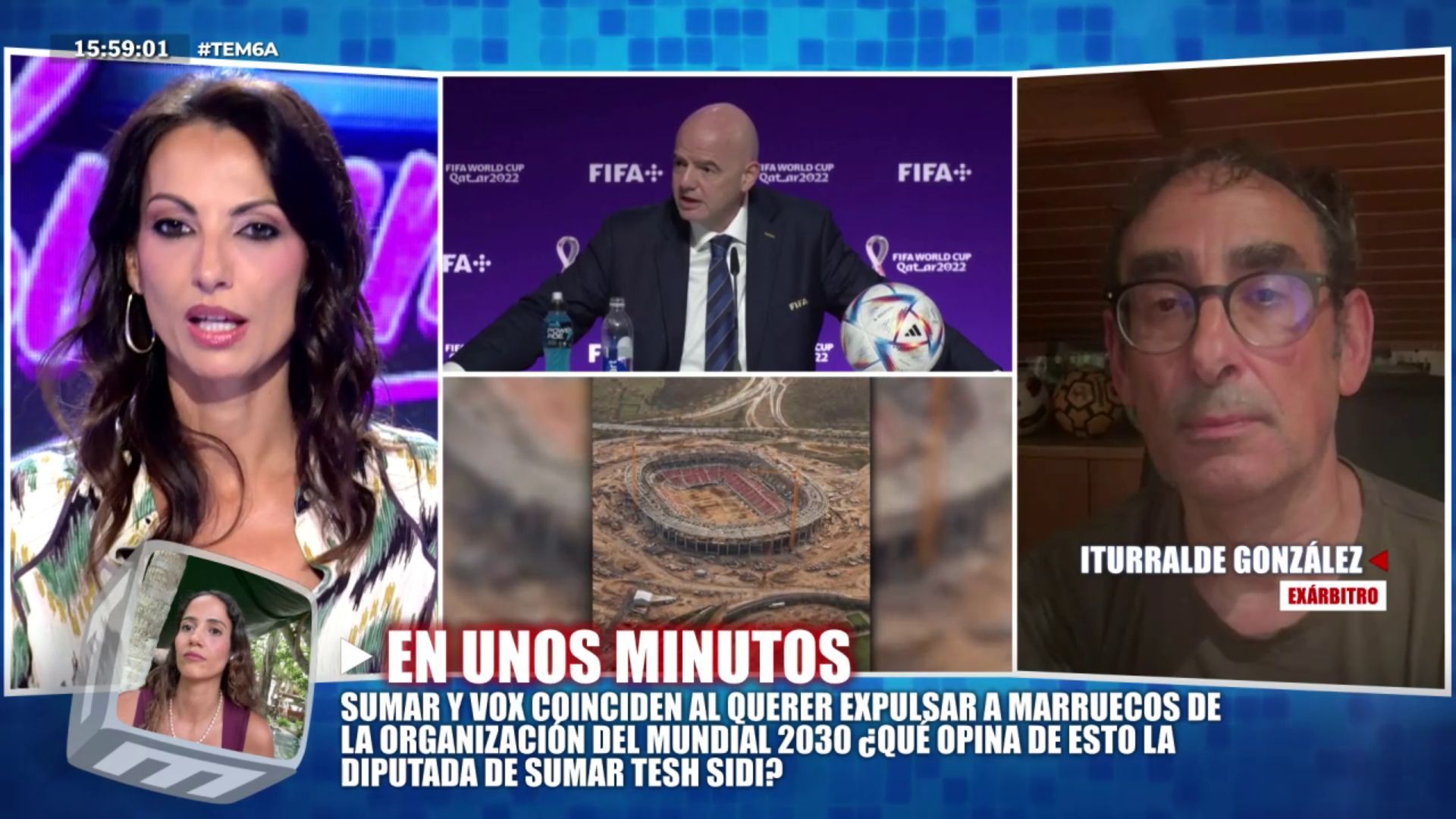 ¿Puede qudarse España sin la final del Mundial 2030_ El exárbitro Iturralde González analiza la supuesta propuesta de Infantino a Marruecos