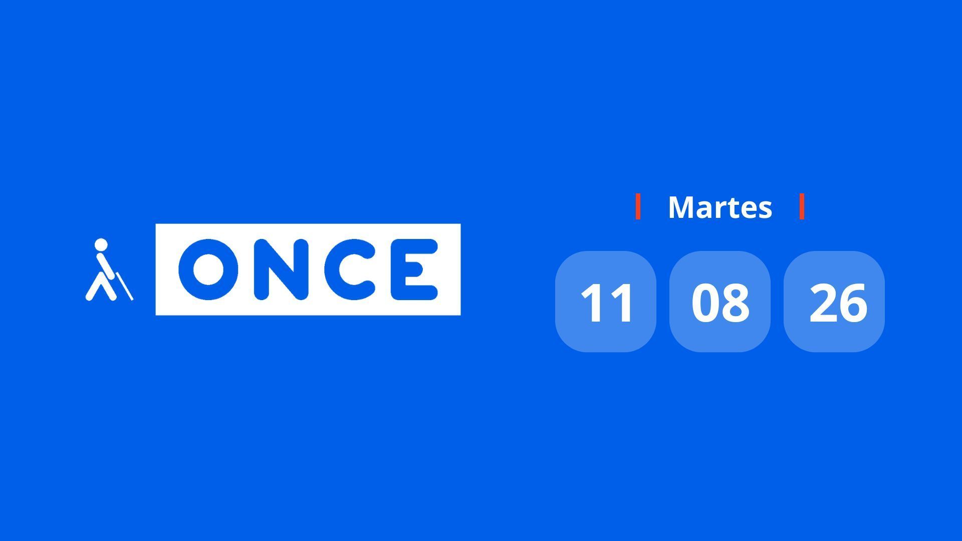Resultado ONCE: comprobar número premiado hoy martes 11 de agosto de 2026 Resultado ONCE: comprobar número premiado hoy martes 11 de agosto de 2026