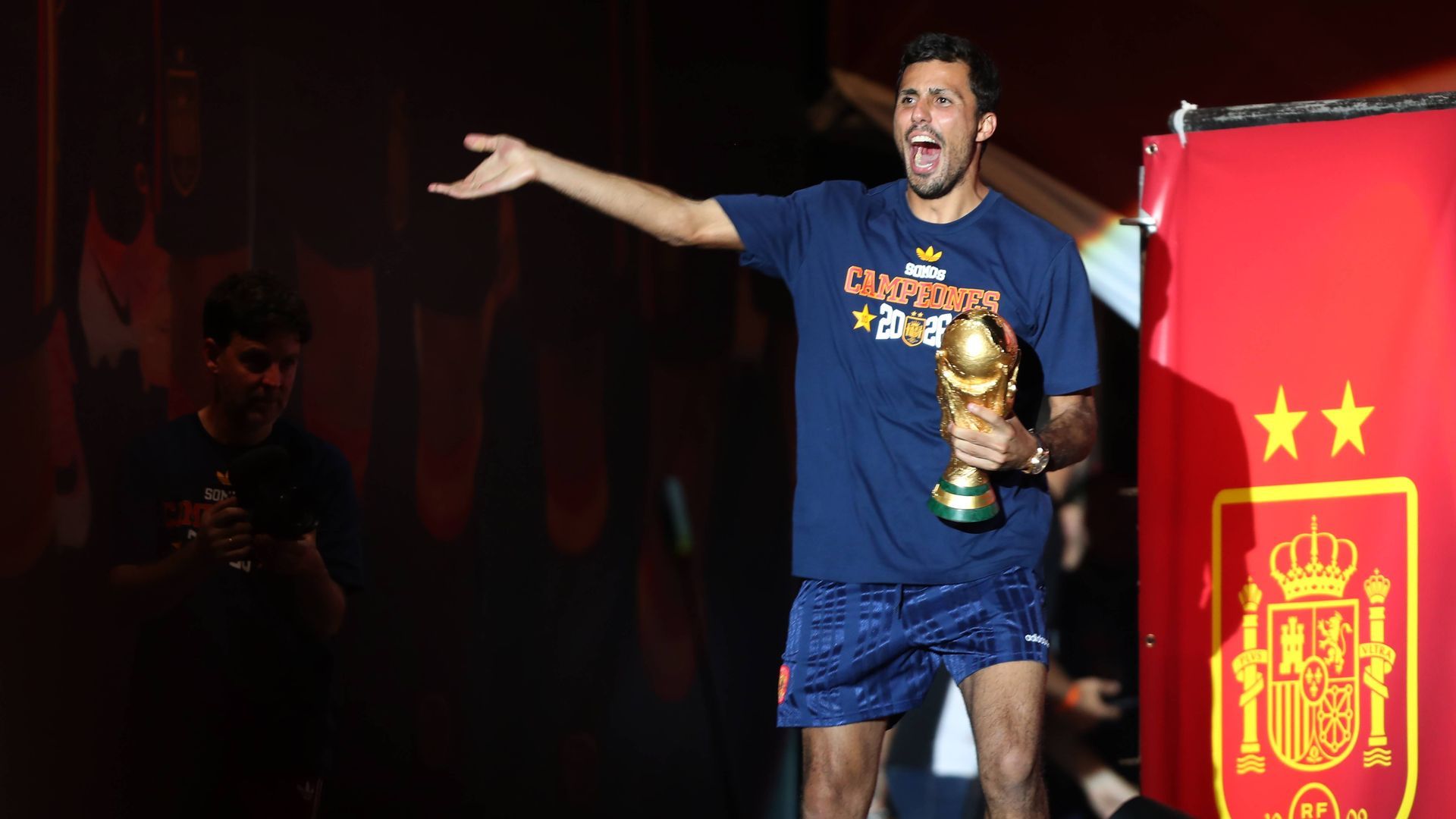 Rodri con la copa del Mundo Rodri con la copa del Mundo