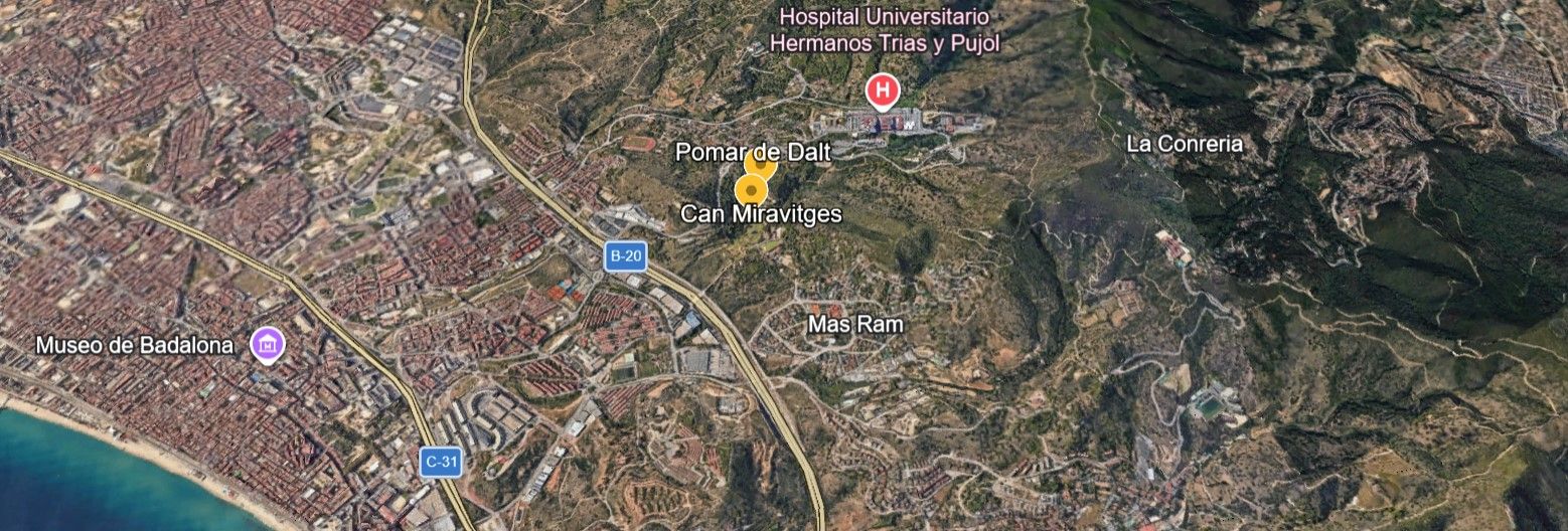 Zona de la desaparición de Sara María en Badalona