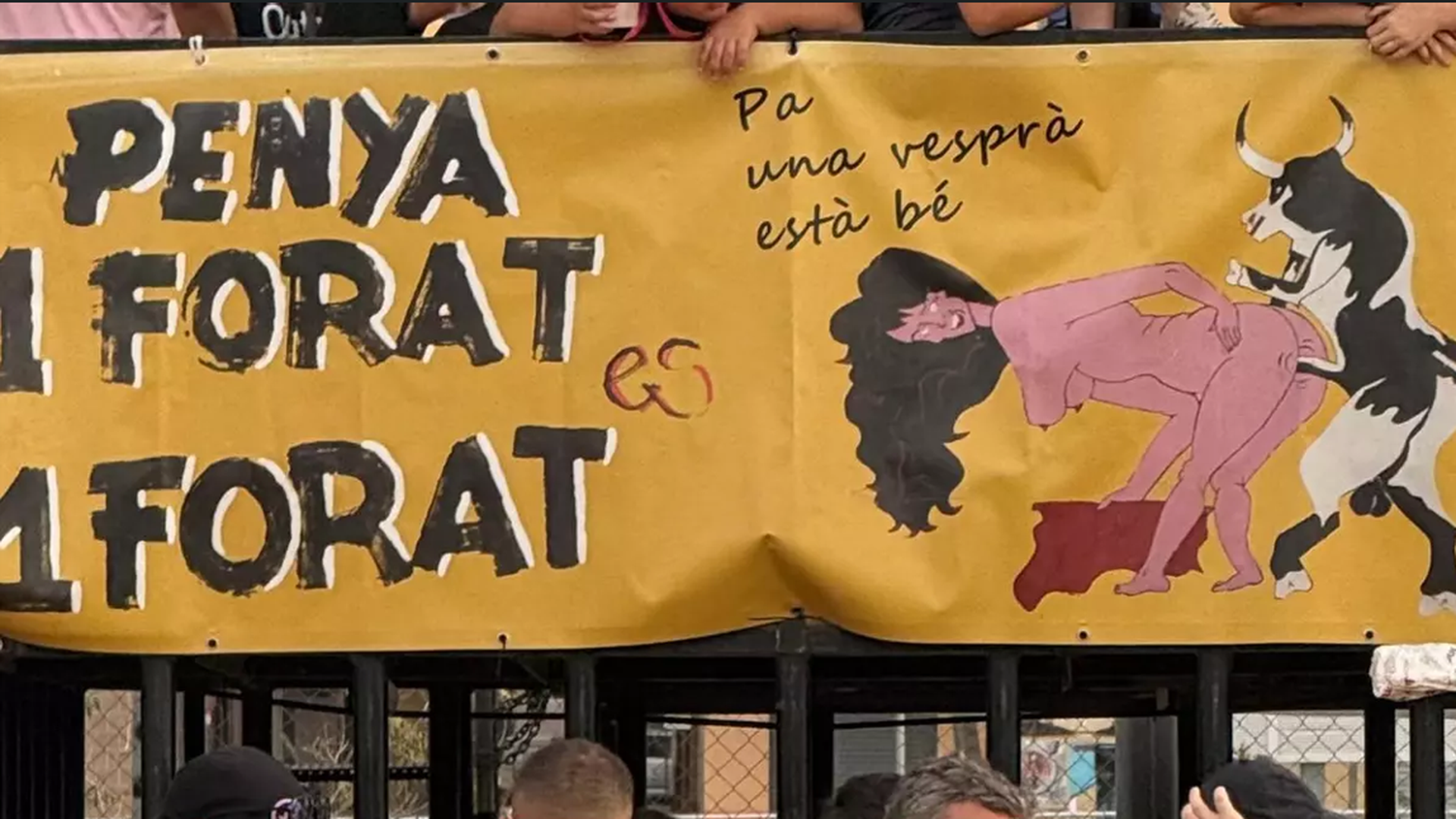 Cartel denunciado por la Coordinadora Feminista de Morvedre.