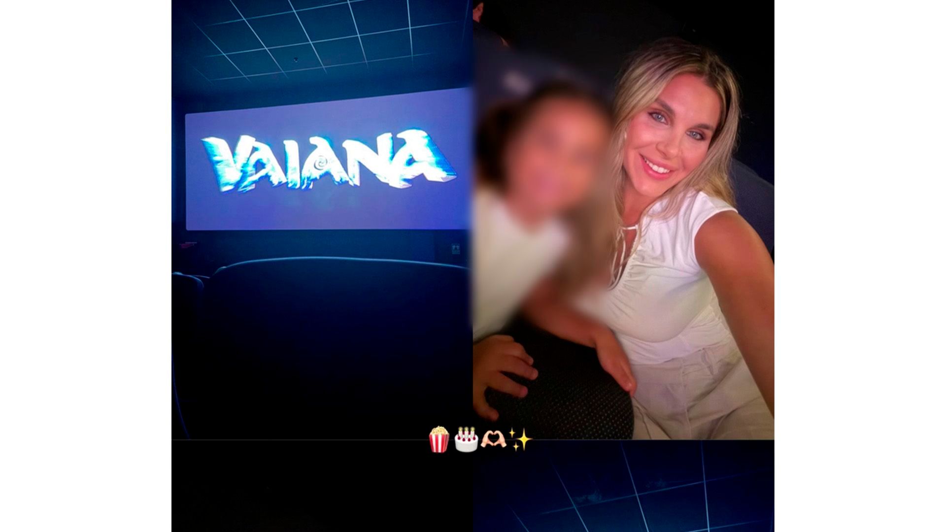 Ivana celebrando el cumpleaños con su hija