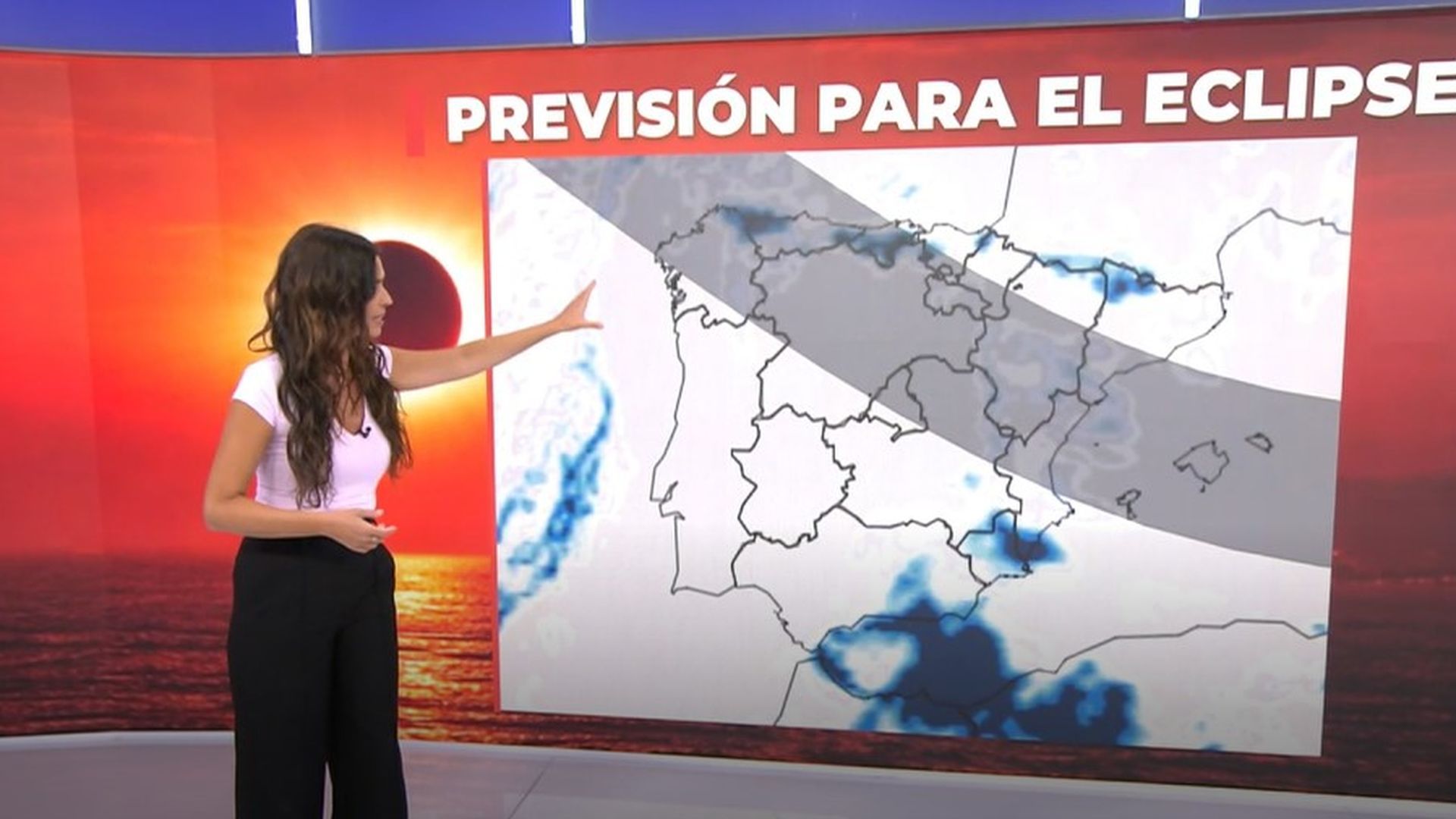 La previsión para el eclipse solar La previsión para el eclipse solar