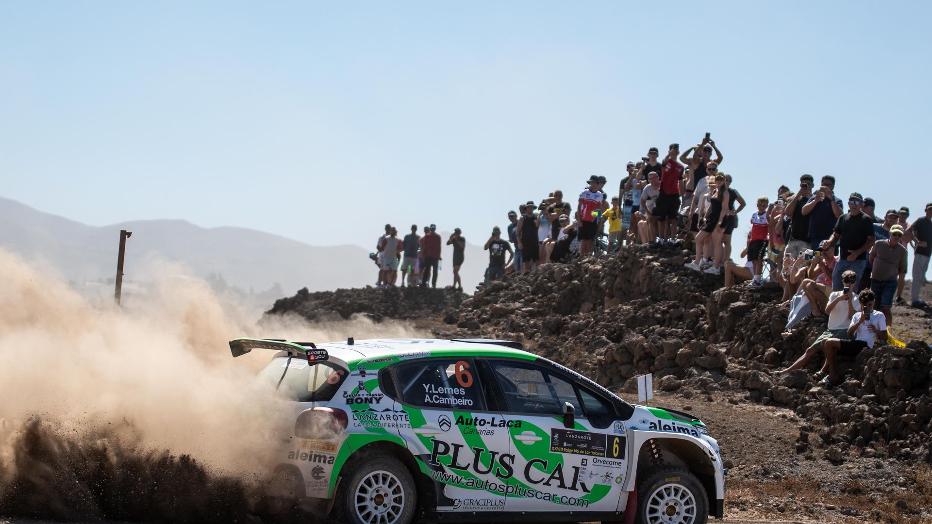 La primera etapa del Rallye de los Volcanes
