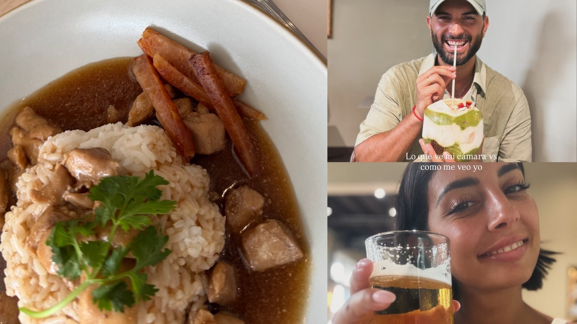Los primeros platos que están degustando Marieta y Suso en Bangkok