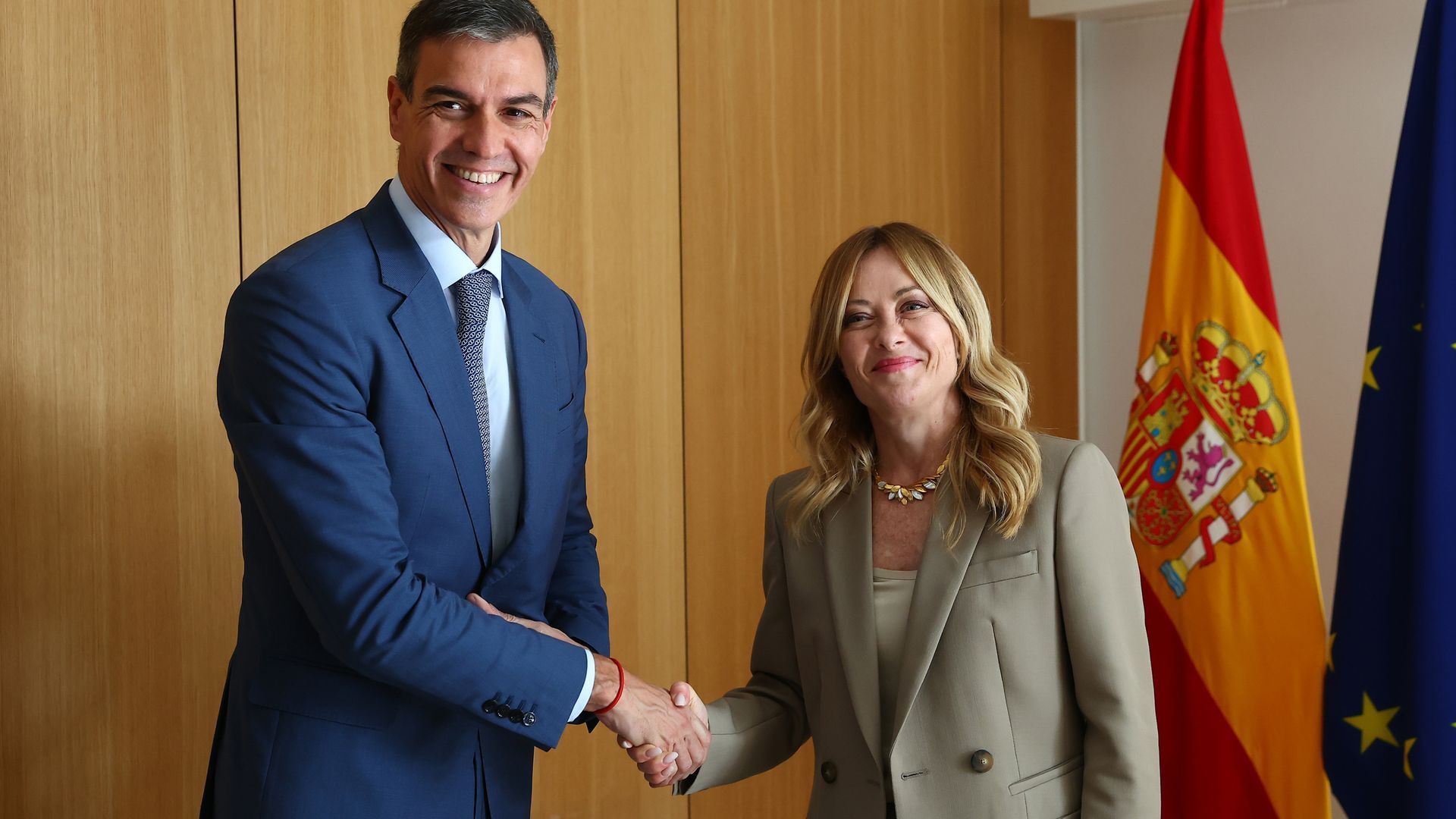 Pedro Sánchez y Giorgia Meloni Pedro Sánchez y Giorgia Meloni