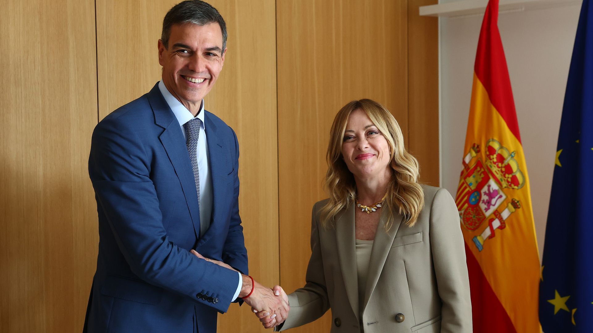 Pedro Sánchez y Giorgia Meloni Pedro Sánchez y Giorgia Meloni