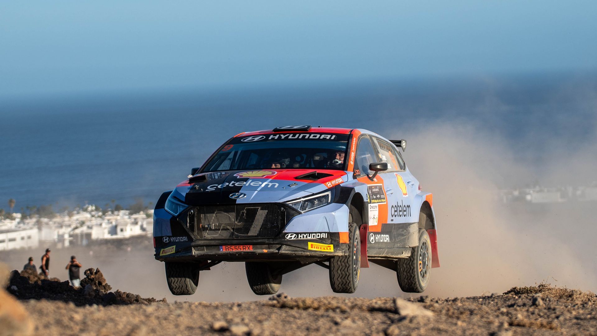 Pepe López y David Vázquez, con un Hyundai I20N Rally2, en el Rallye Isla de Los Volcanes Pepe López y David Vázquez, con un Hyundai I20N Rally2, en el Rallye Isla de Los Volcanes