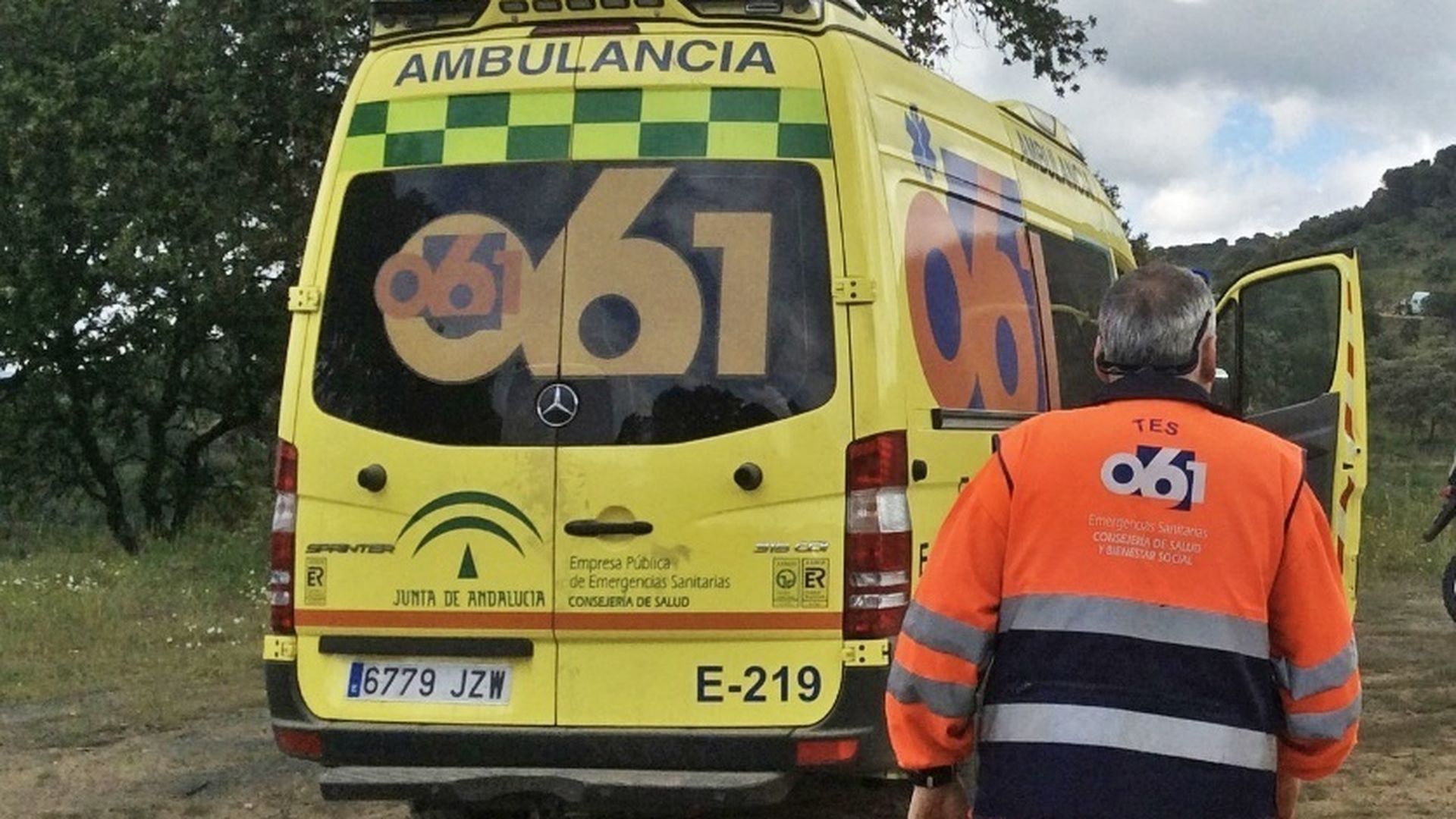 Una ambulancia del 061 Una ambulancia del 061