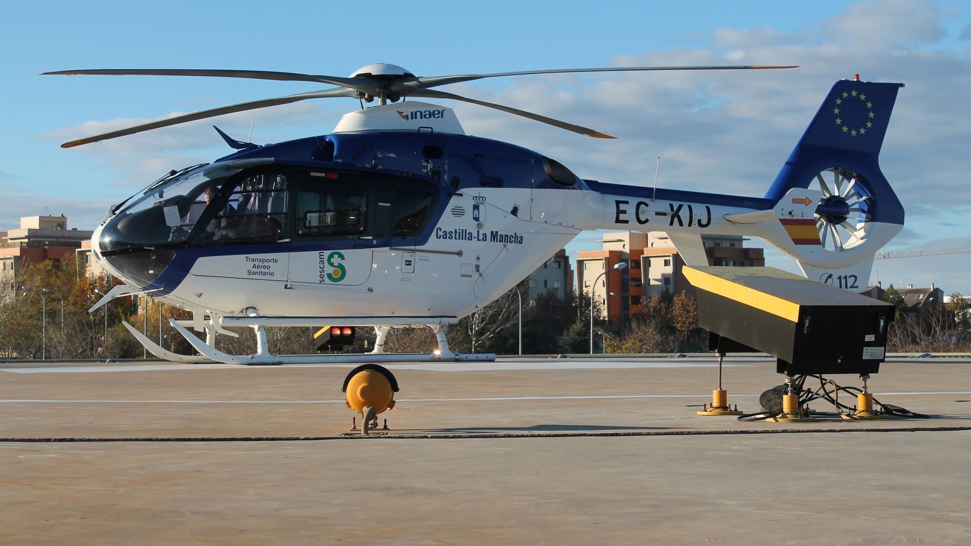 Archivo - HELICÓPTERO SANITARIO, TRANSPORTE URGENTE, SESCAM Archivo - HELICÓPTERO SANITARIO, TRANSPORTE URGENTE, SESCAM