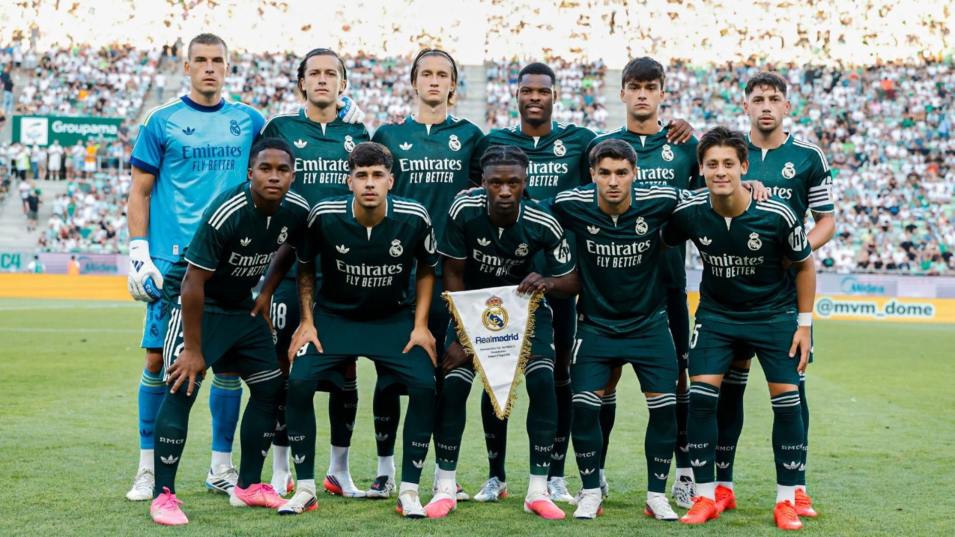 El once del Real Madrid ante el Ferencvaros