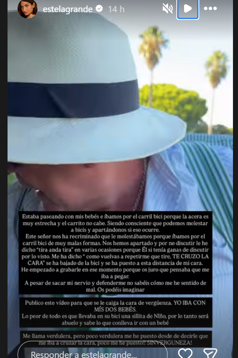 Estela Grande cuenta la desagrable situación que ha vivido