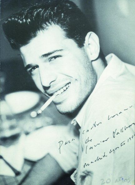 Carlos Lozano en sus años como modelo