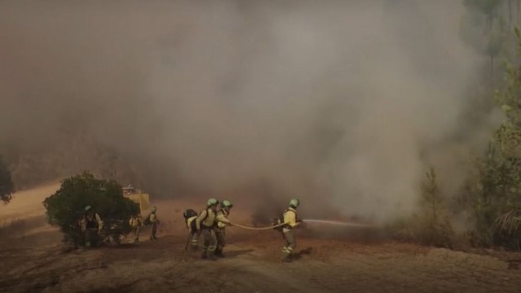 Incendio en Niebla, Huelva: la situación sigue siendo complicada y el fuego afecta ya a un perímetro 8.000 hectáreas