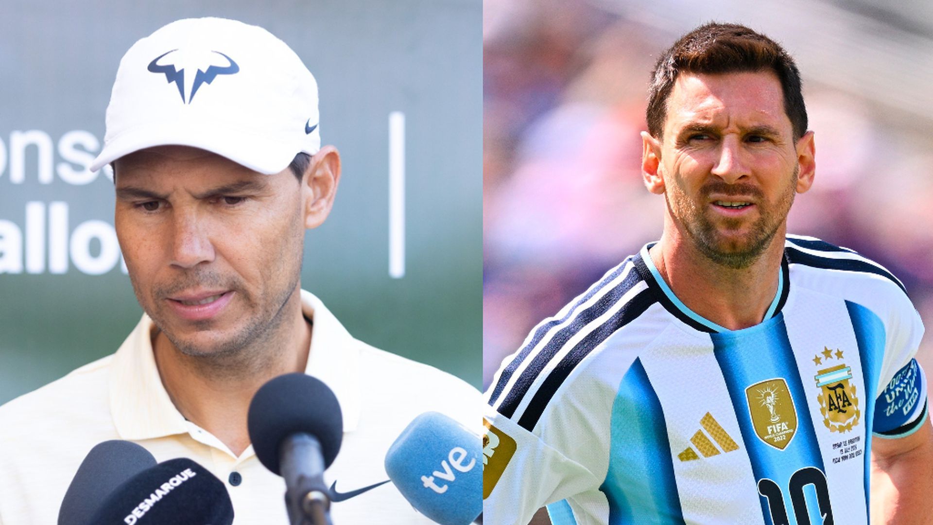 Rafa Nadal y Leo Messi Rafa Nadal y Leo Messi