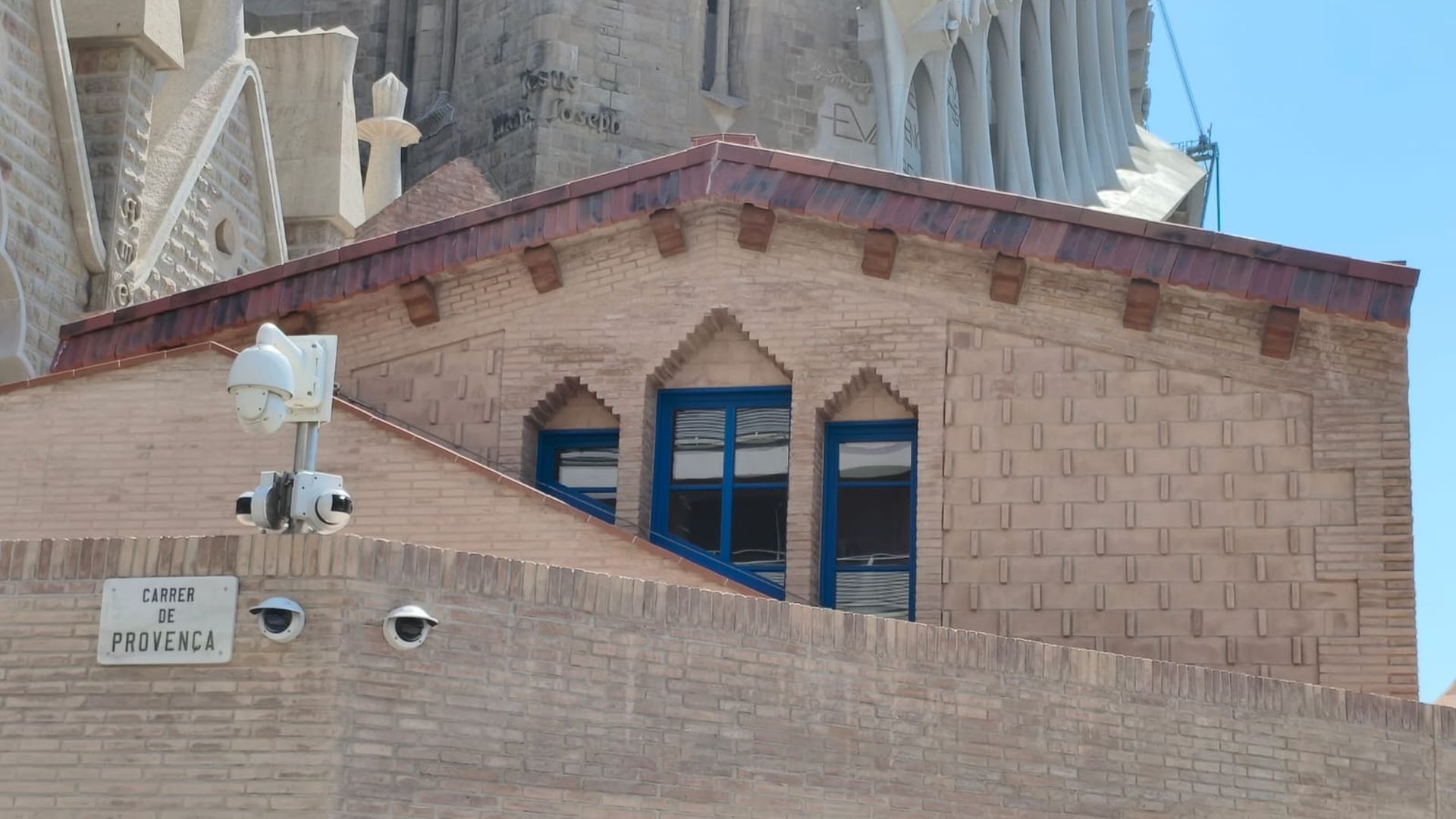 El taller de dibujo de Gaudí, visto desde el exterior