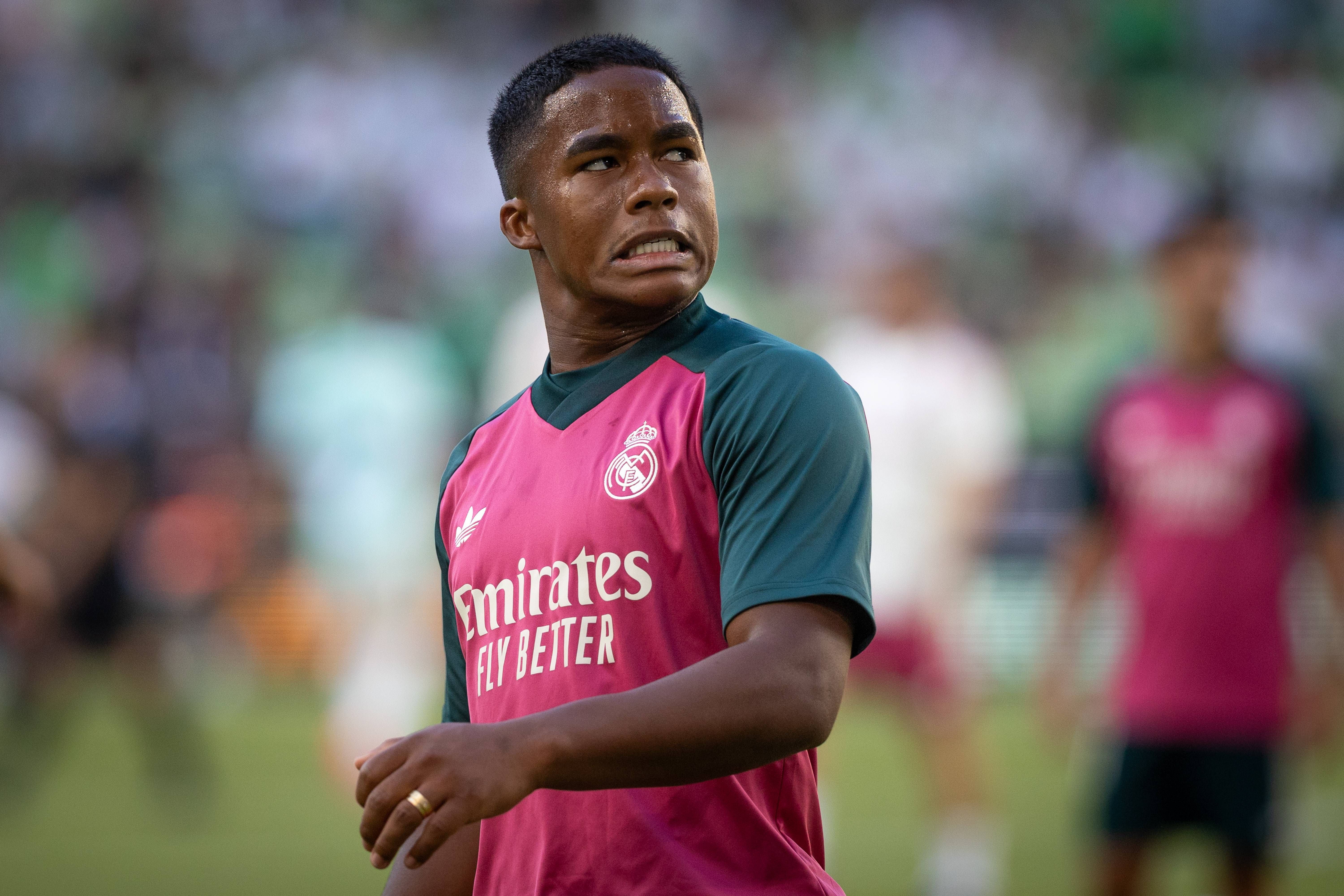 Endrick, en la pretemporada del Real Madrid