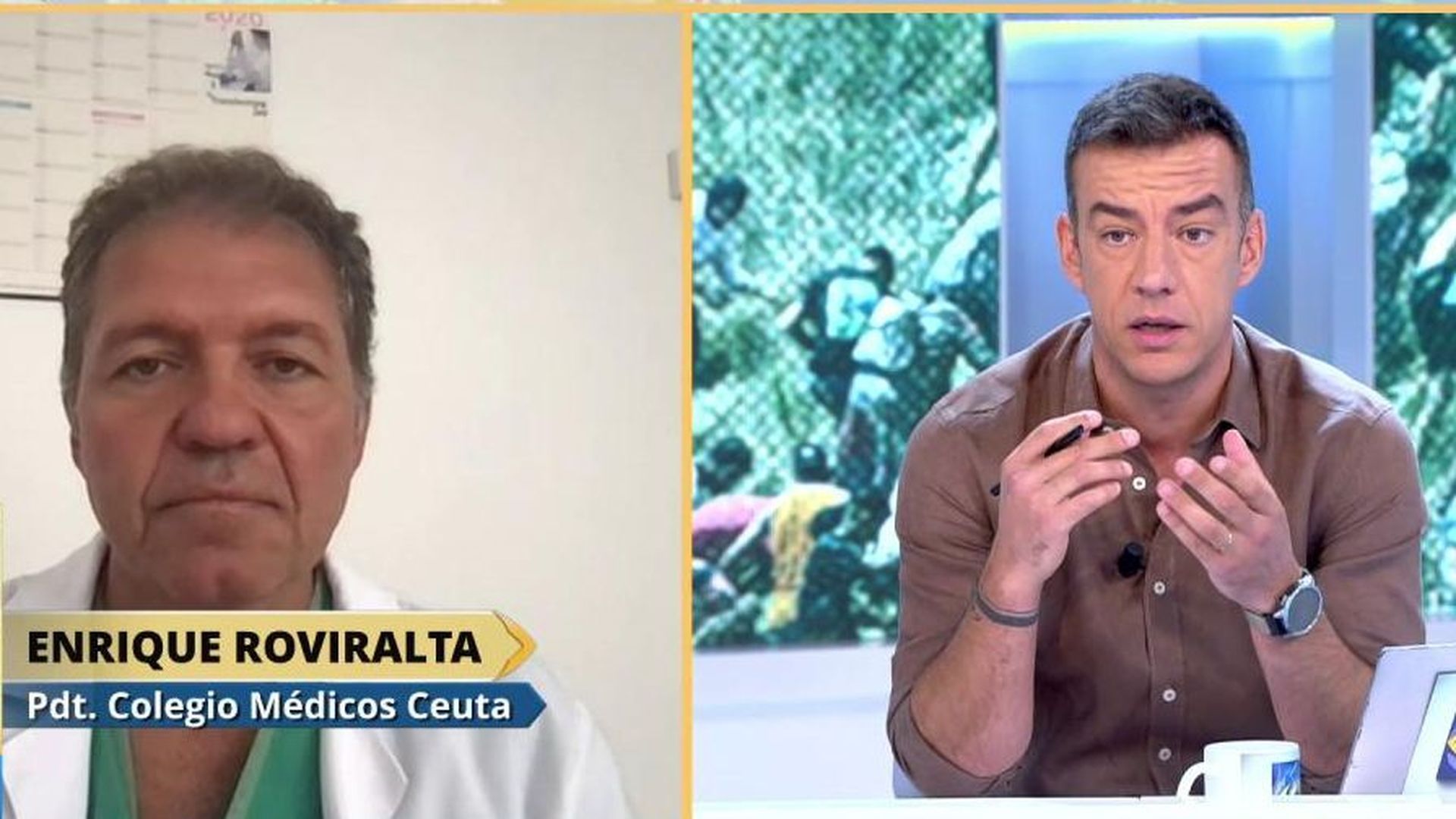 Enrique Roviralta, presidente del Colegio de Médicos de Ceuta, revela que no ha recibido respuesta de la ministra Mónica García: “Es su deber moral estar aquí” Enrique Roviralta, presidente del Colegio de Médicos de Ceuta, revela que no ha recibido respuesta de la ministra Mónica García: “Es su deber moral estar aquí”