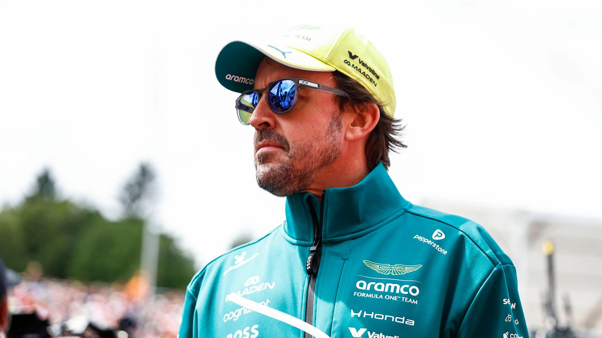 Fernando Alonso antes del Gran Premio de Spa esta temporada
